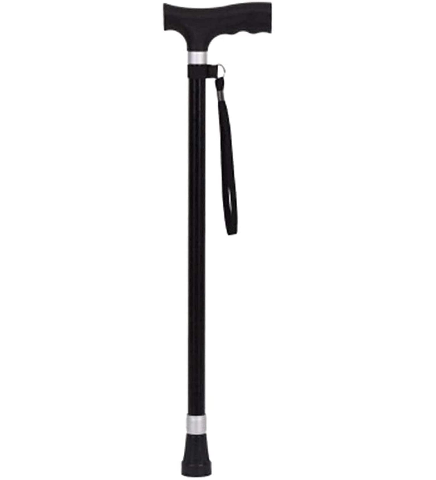 Telescopic Non Slip Crutches Elderly Canea Old Man Walking Stick Tapping Stick T Handle Baston Elder Stable Crutch Hiking Elderly and Arthritis Seniors Disabled Black Walk for Elderly rollator walker - Buy Online on GoSupps.com