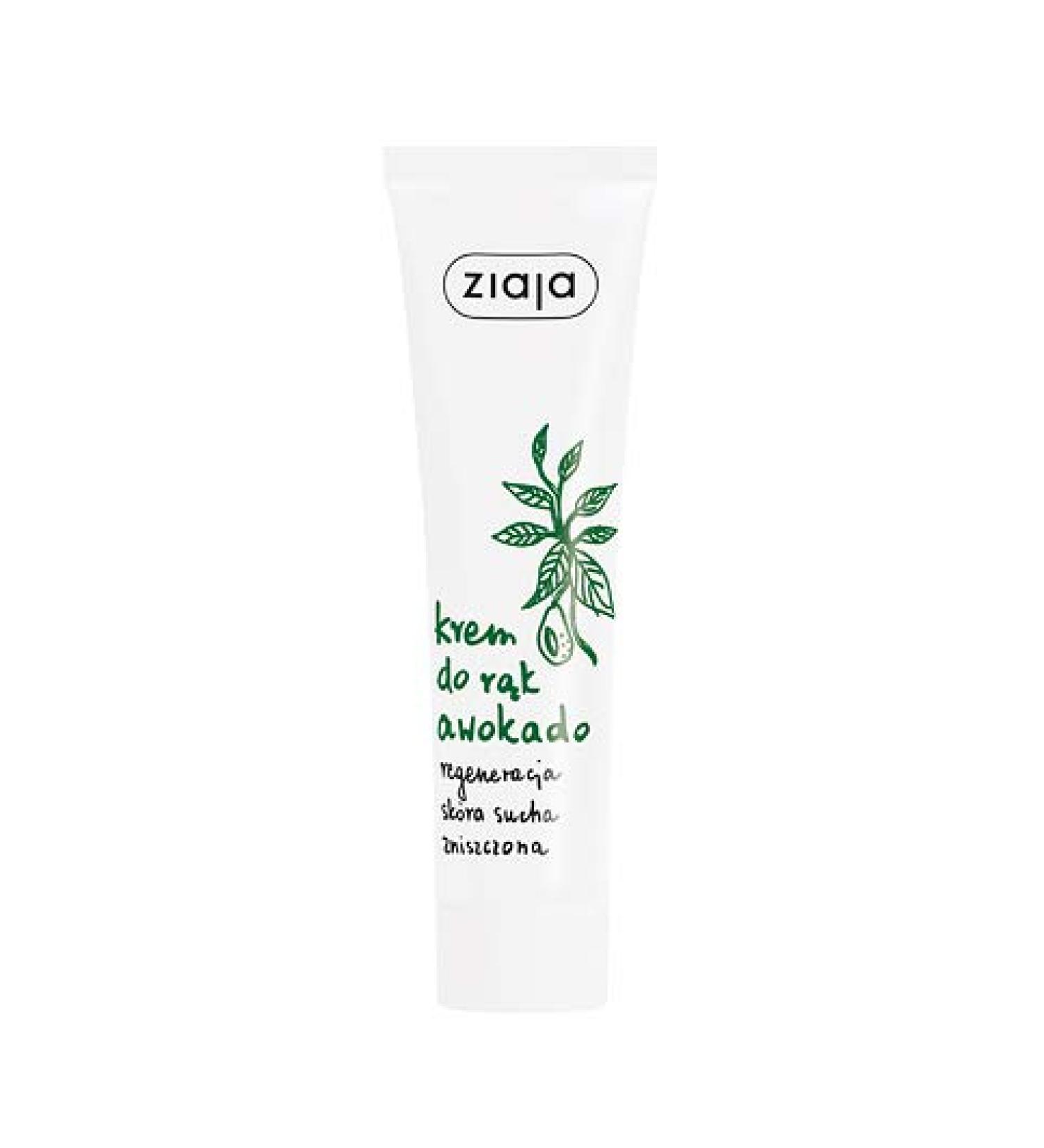 Hand cream with avocado - regeneration for dry and damaged skin 100 ml Ziaja