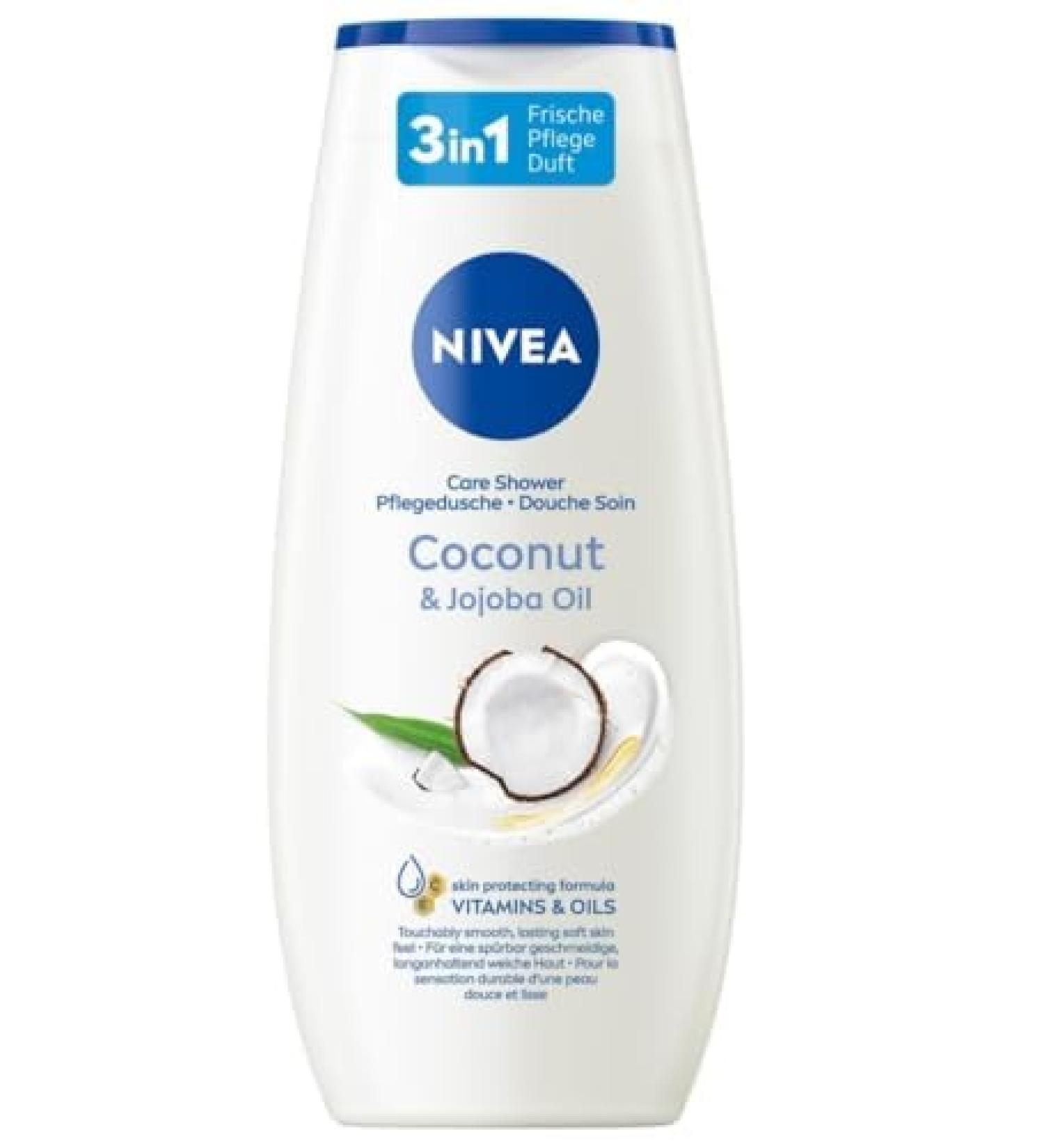 NIVEA Coconut and JojobaOil Shower Gel 250 ml - Buy Online on GoSupps.com