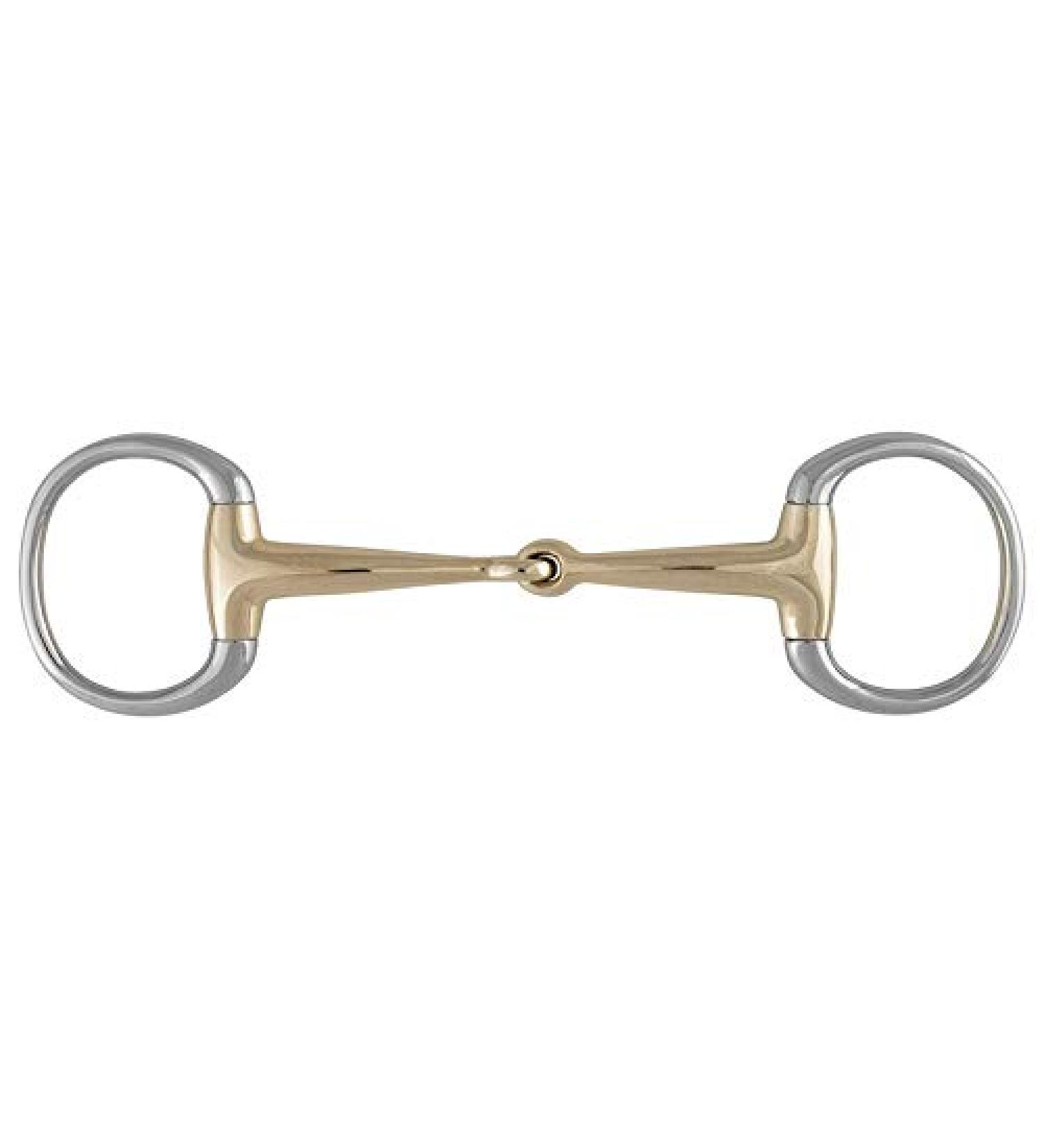 St bben bit 2238 olive head snaffle single jointed 12.5 cm - 12 mm - Sweet Copper