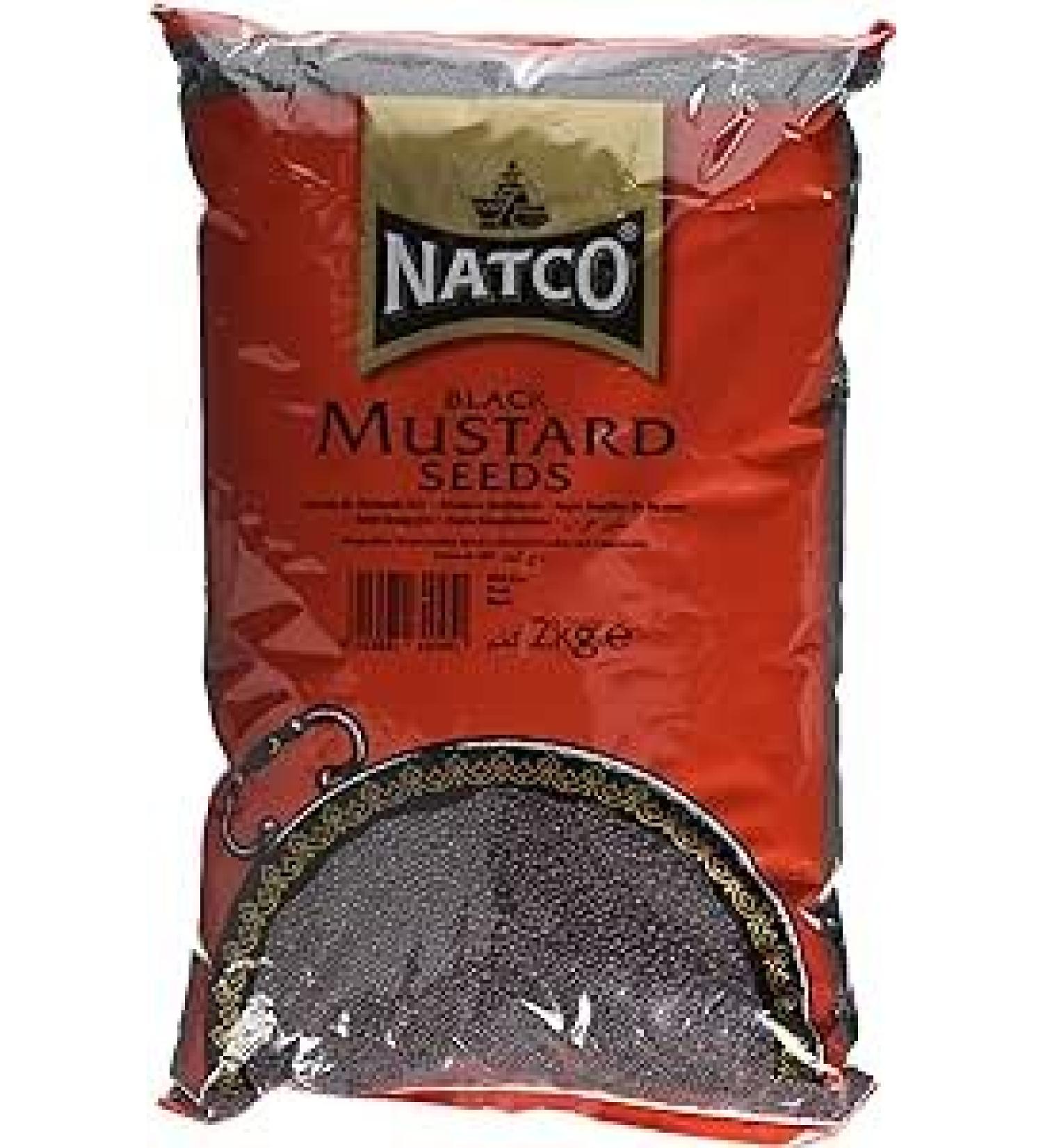 Natco Black Mustard Seeds 2 kg Pack of 2