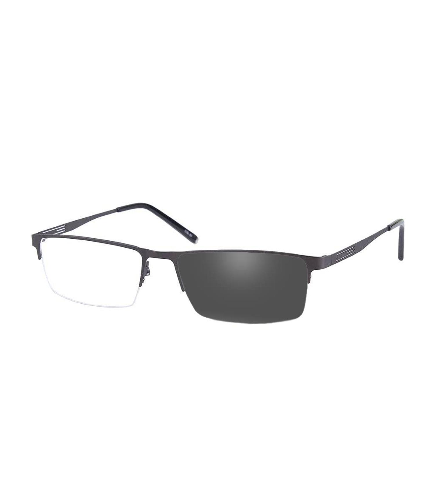 Jcerki Photochromic Gray Reading Glasses +1.50 Strength | Stylish Half Frame Men Eyeglasses - Buy Online on GoSupps.com