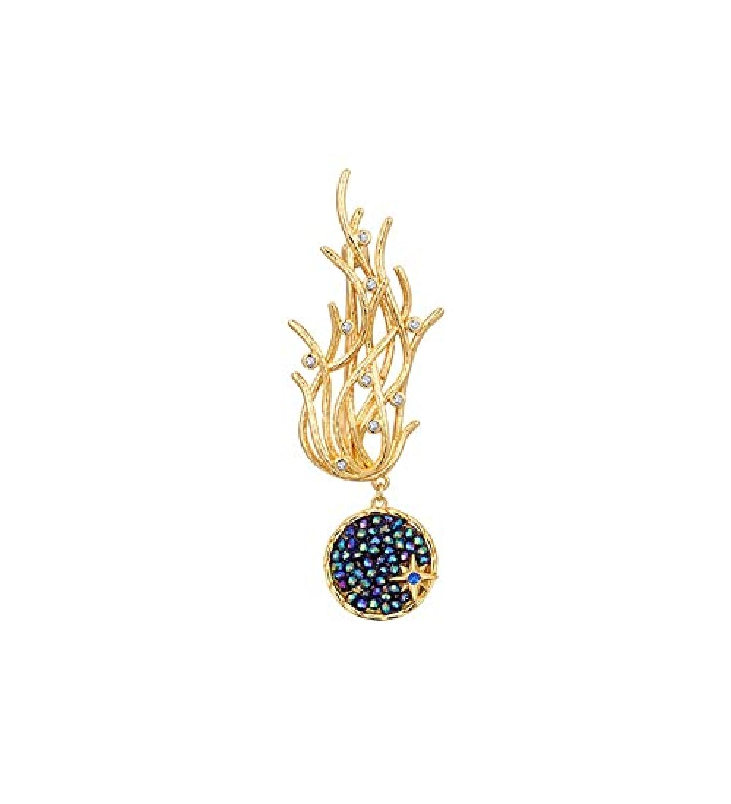 Pin Jewelry Gifts for Women Ladies Fashion Elegant Accessories Starry Sky Inlaid Crystal Pendant Brooch Luxury Wedding Banquet Brooch Jewelry Brooches & Pins - Buy Online on GoSupps.com
