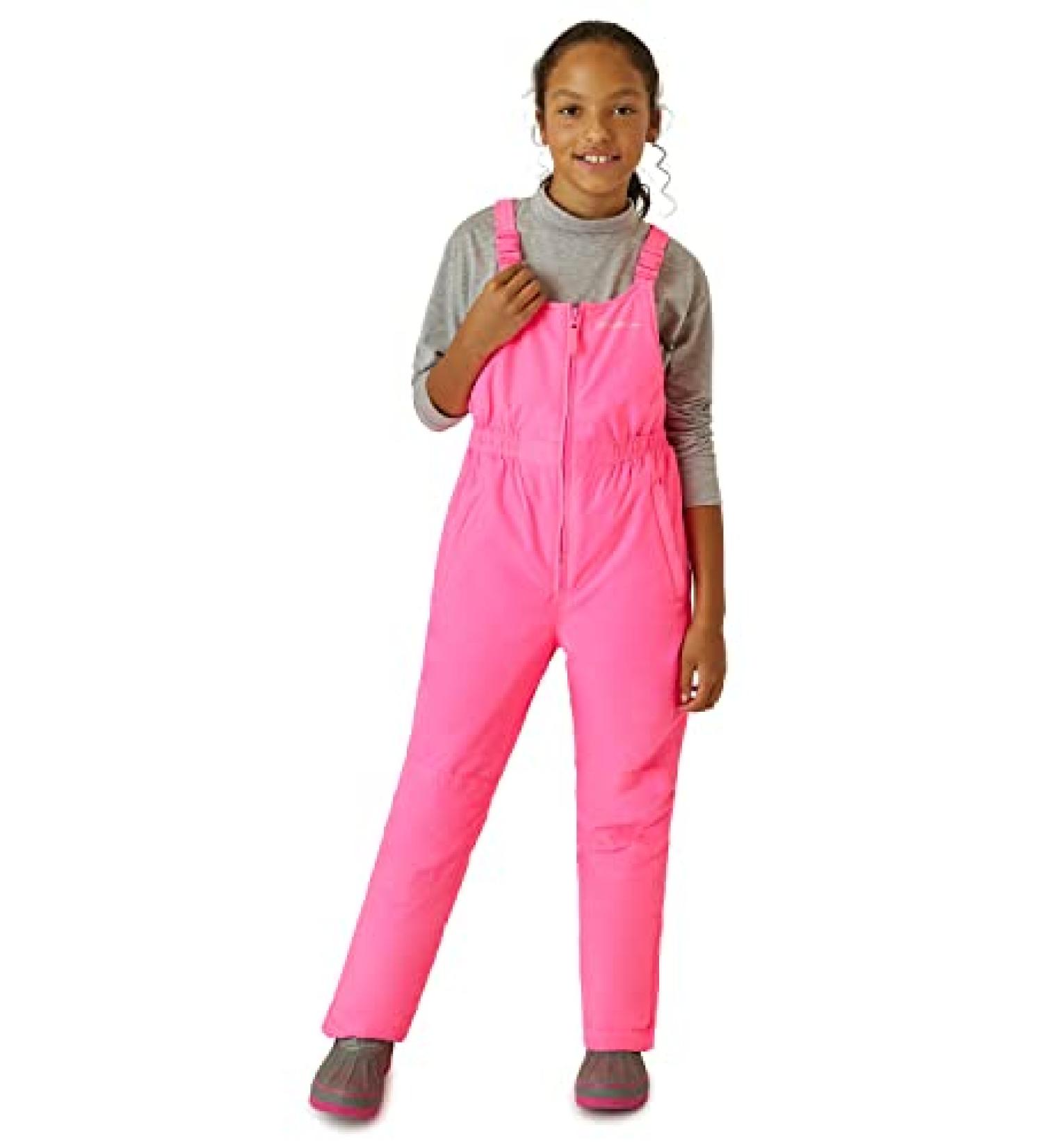 Eddie Bauer Kids' Insulated Waterproof Snow Bib in Pop Pink - Size 7-8 - Buy Online on GoSupps.com