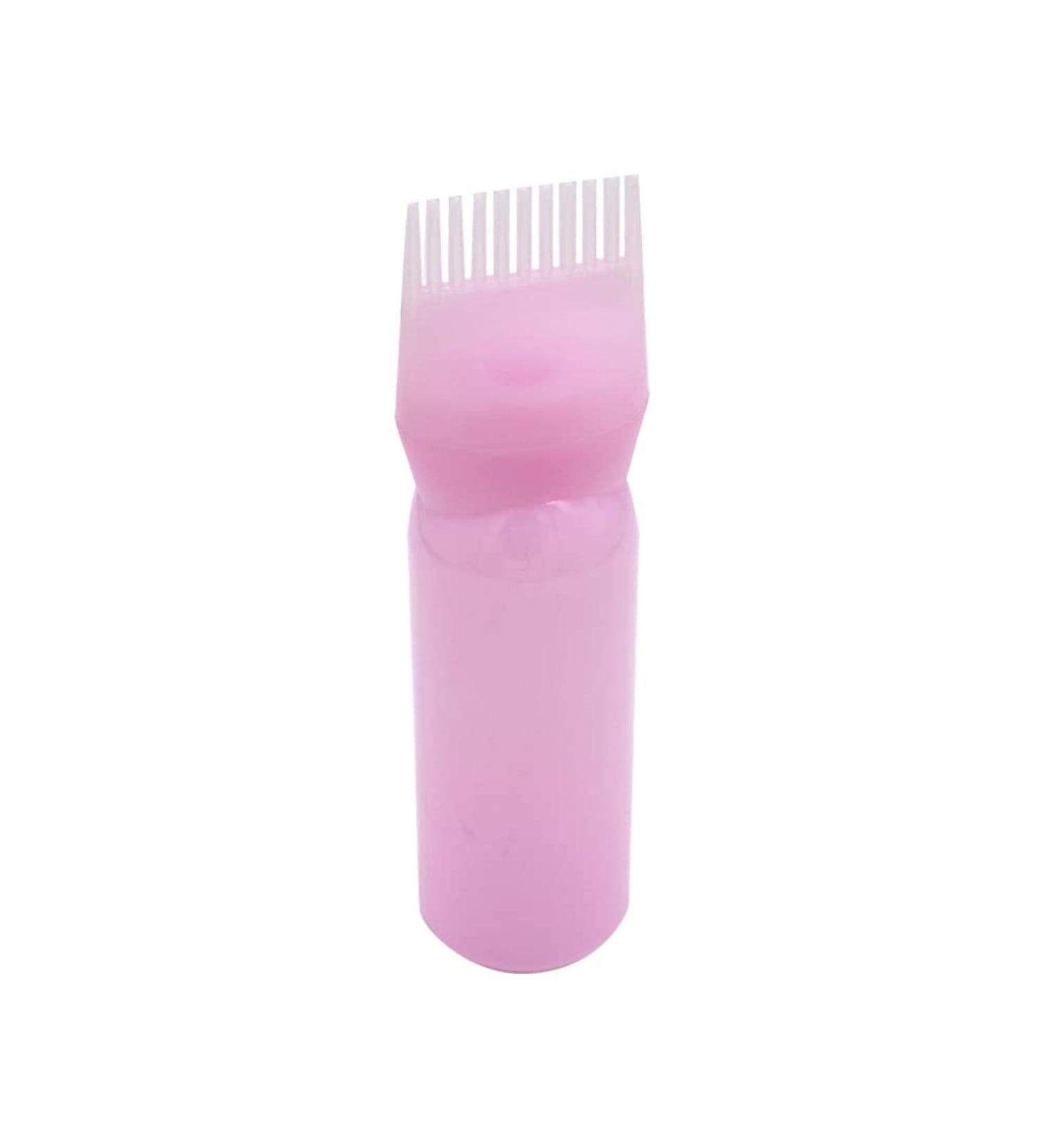 Root Comb Applicator Bottle Hair Coloring Dye And Scalp Treament Essential Salon Hair Cleansing Bottle 4 Ounce With Graduated Scale 160ML Scalp Applicator Rosy Pink - Buy Online on GoSupps.com