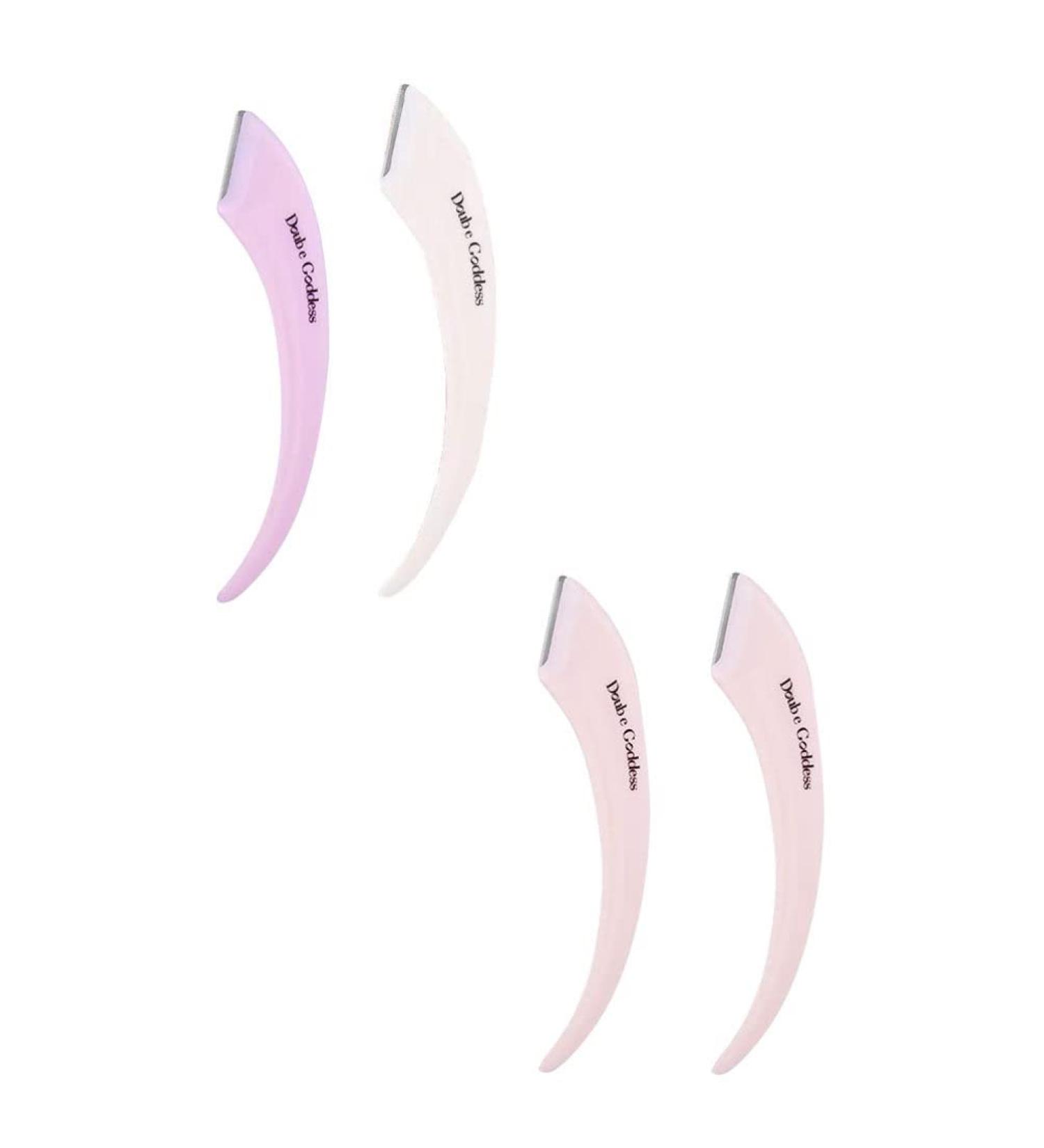 Beaupretty Eyebrow Tools - 4 Pieces Face Razor Set for Women | Travel Brow Shaver & Trimmers | Perfect Retouching Makeup Accessories - Buy Online on GoSupps.com