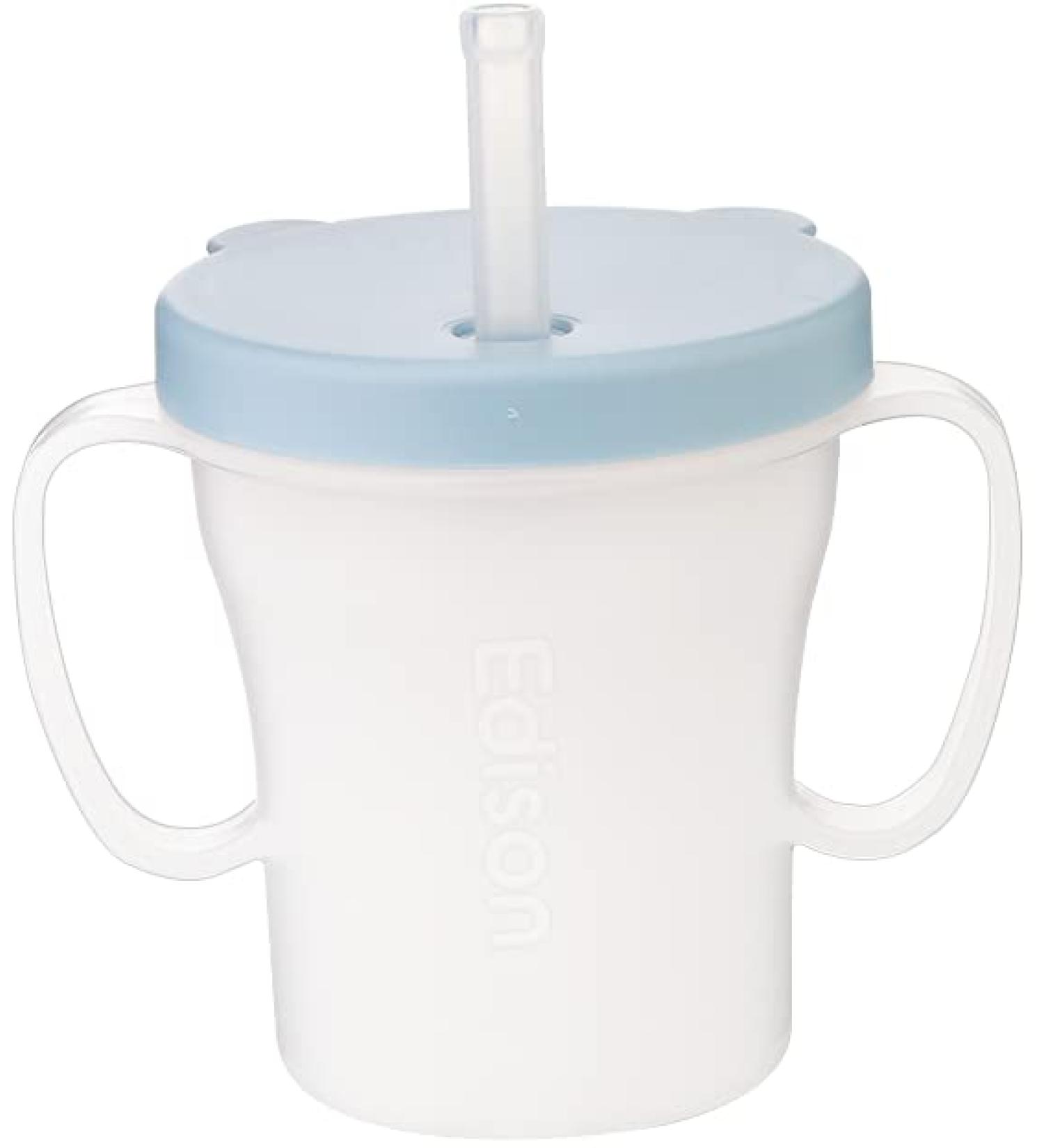 Edison Friends No Spill Sippy Straw Cup with Handles for Baby & Toddler - 6.76 Oz (200ml) | Made in Korea - Buy Online on GoSupps.com