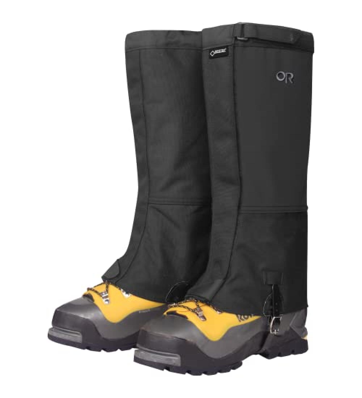 Outdoor Research Expedition Crocodile Gaiters Large Black