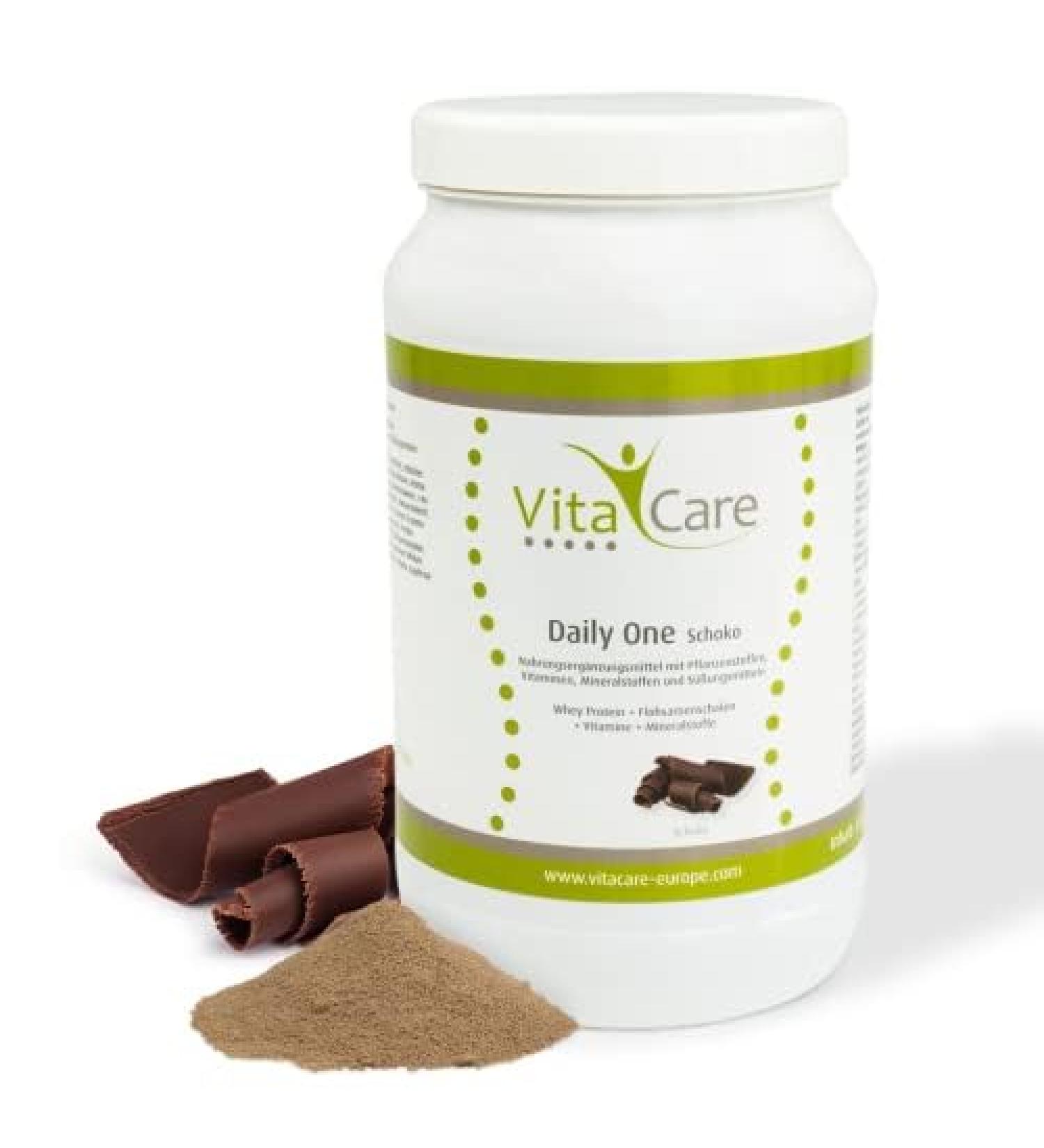 Buy Vitacare Daily One Protein Shake - Chocolate 630G Whey Protein Powder with Psyllium for Optimal Fitness - International Shipping Available - Buy Online on GoSupps.com