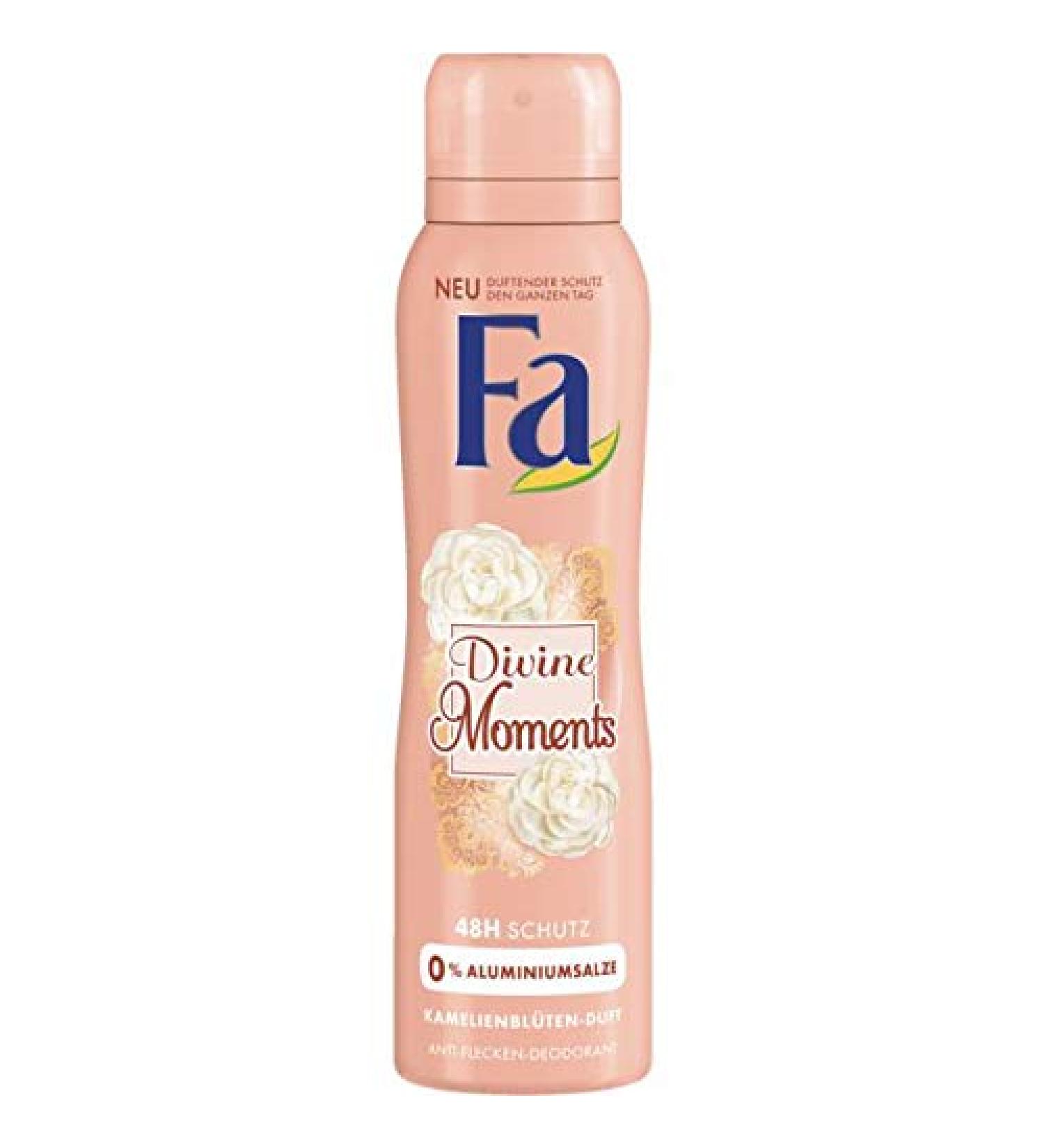 FA Divine Moments Spray Deodorant 150ml (Camellia Flower Scent)
