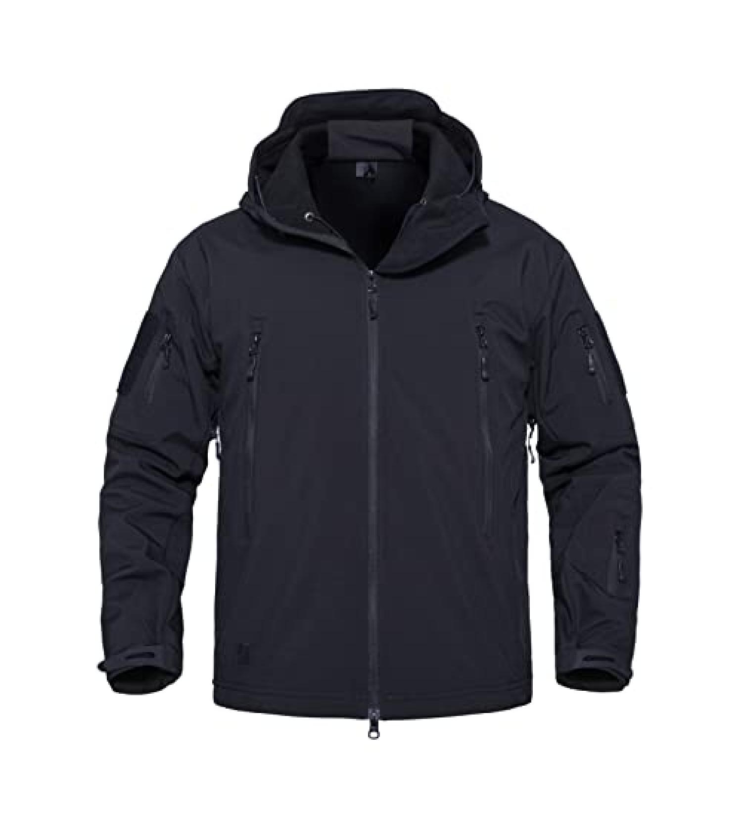 TACHAVEK Men's Waterproof Tactical Soft Shell Jacket - Black XX-Large - Buy Online on GoSupps.com