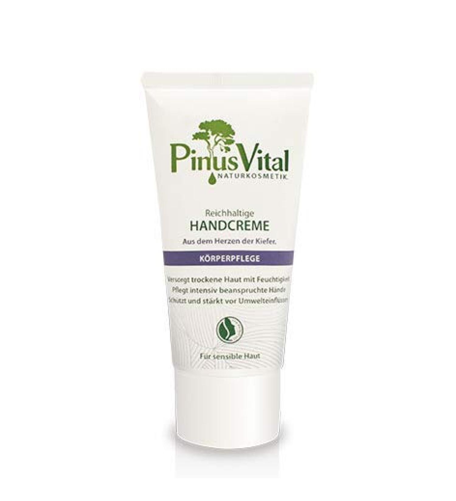 Buy Pinus Vital Natural Cosmetics Rich Hand Cream - Moisturizing & Protective for Stressed Hands - 50 ml - International Shipping Available - Buy Online on GoSupps.com