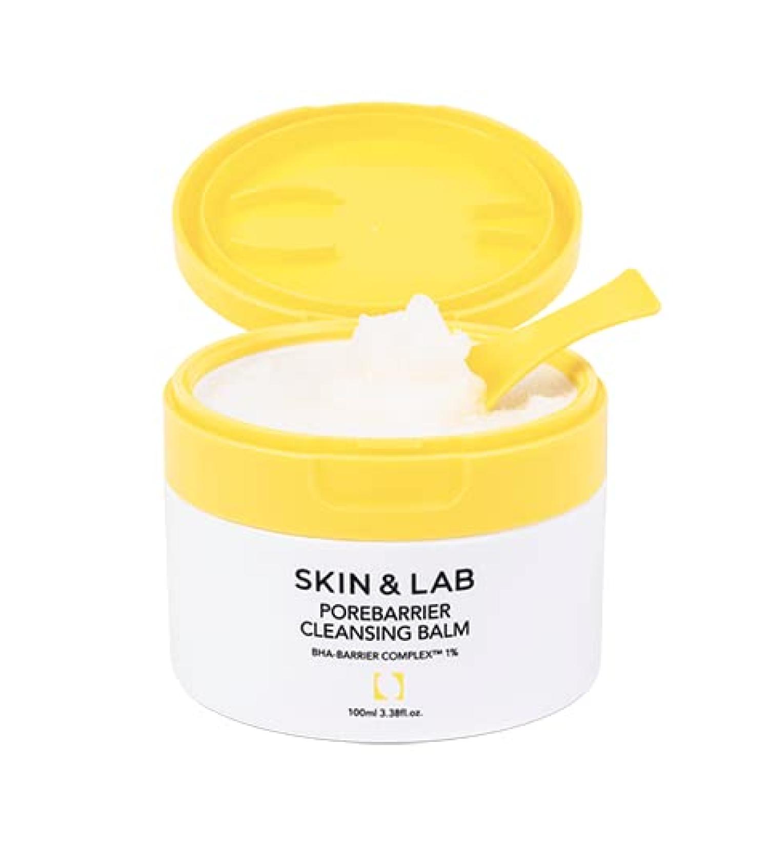 SKIN&LAB Porebarrier Face Cleansing Balm with BHA | Vegan Makeup Remover for Eye, Lip & Waterproof Makeup | Gentle Balm-to-Oil-to-Milk Formula | Ideal for Eyelash Extensions | 3.38 Fl Oz - Buy Online on GoSupps.com