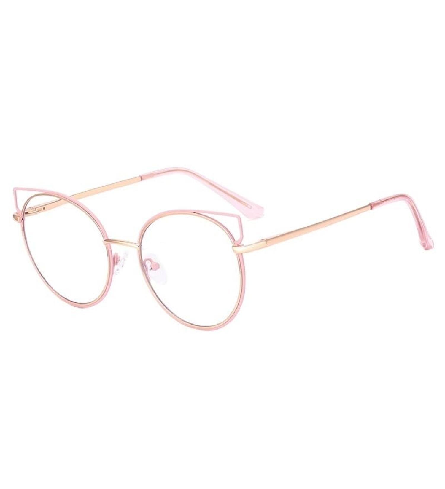 Designer Cat-Eye Reading Glasses | Blue Light Blocking Computer Eyewear | 3.50 C2 Metal Clear Vision - Buy Online on GoSupps.com