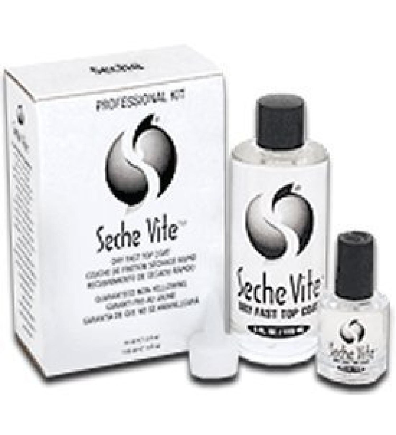 Seche Vite - Top Coat Set - .5 oz & 4 oz. Refill