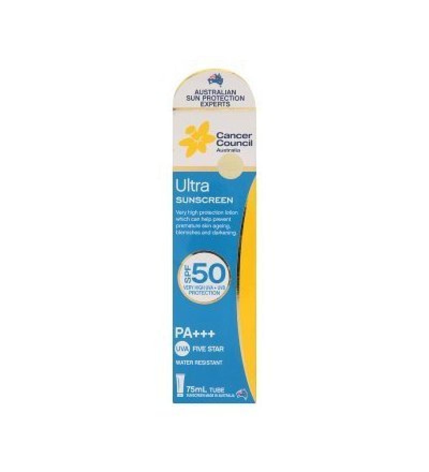 Cancer Council Australia Spf50 Pa+++ Ultra Sunscreen Lotion 75ml (Hot Items) by gole