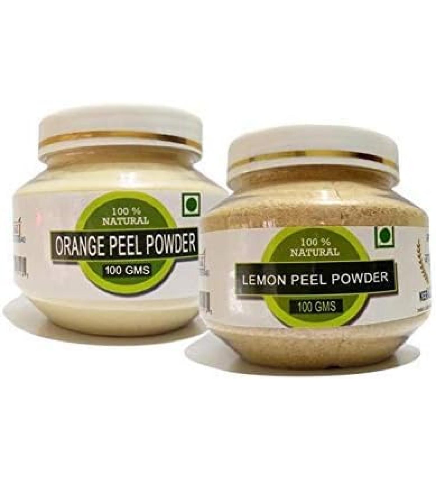 READ QURA RAINTECH HERBALS Organic Lemon Peel Powder and Orange Peel Powder for Skin Whitening Face Pack 200 gm 100 gm each - Buy Online on GoSupps.com