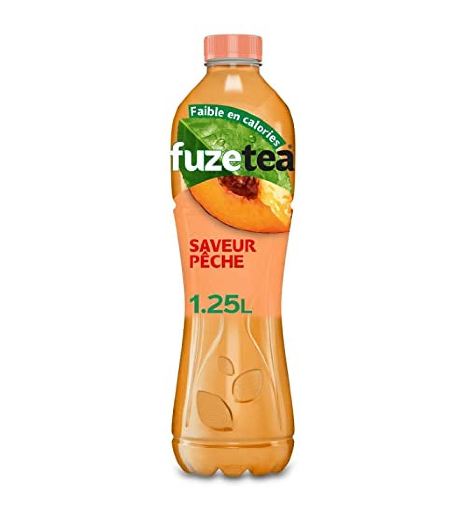 FUZETEA P che 1 25L : savourez un th glac fruit et rafra chissant pour toutes vos envies- Lot De 4