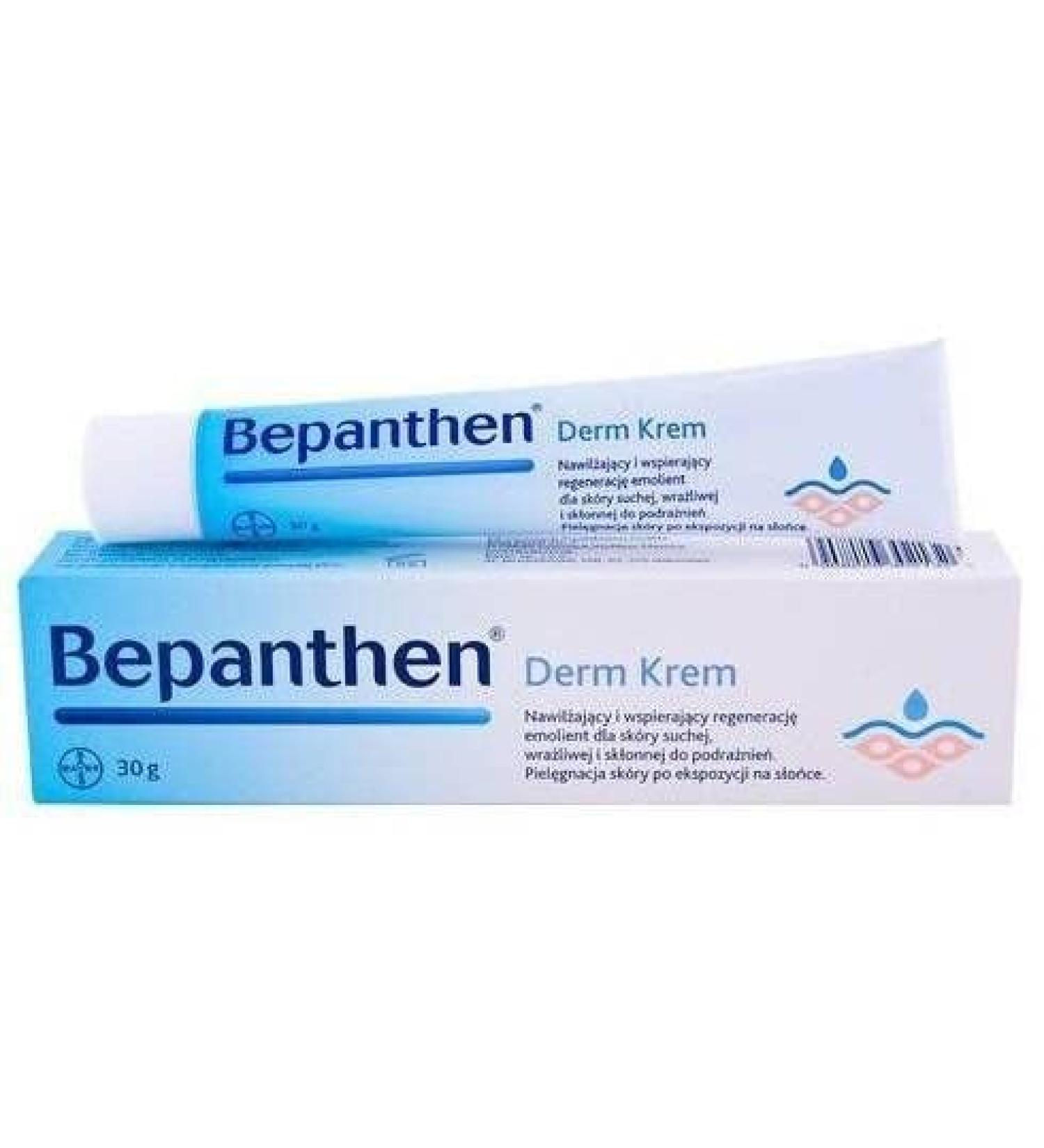 Bepanthen Derm Krem | Skin Moisturizing Cream 30g/1.06oz (Pack of 1) - Hydrating Lotion for Soft Skin - Buy Online on GoSupps.com