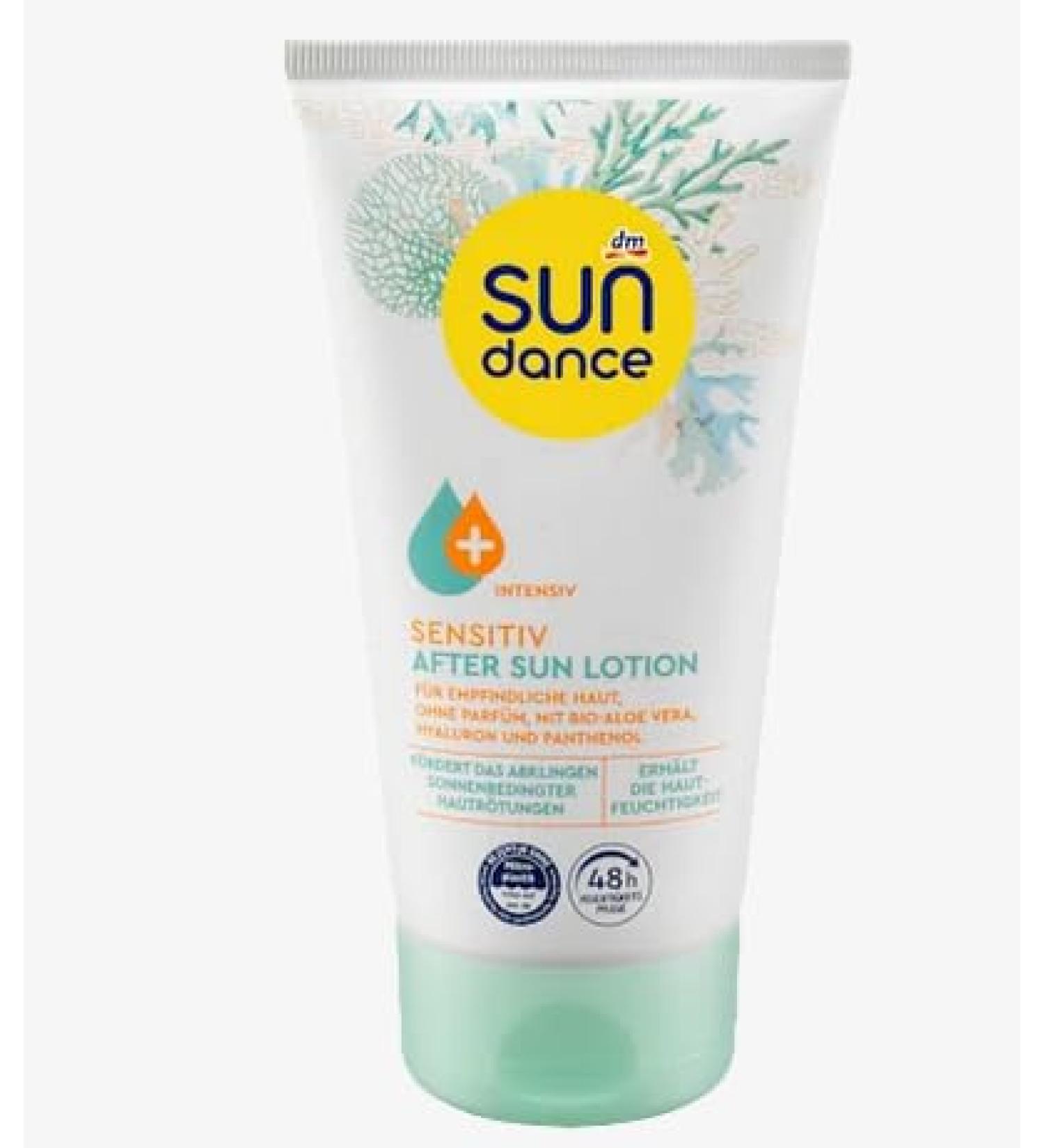 Sundance SUNDANCE Sensitive after sun lotion 150ml (with organic aloe vera hyaluronic and panthenol)