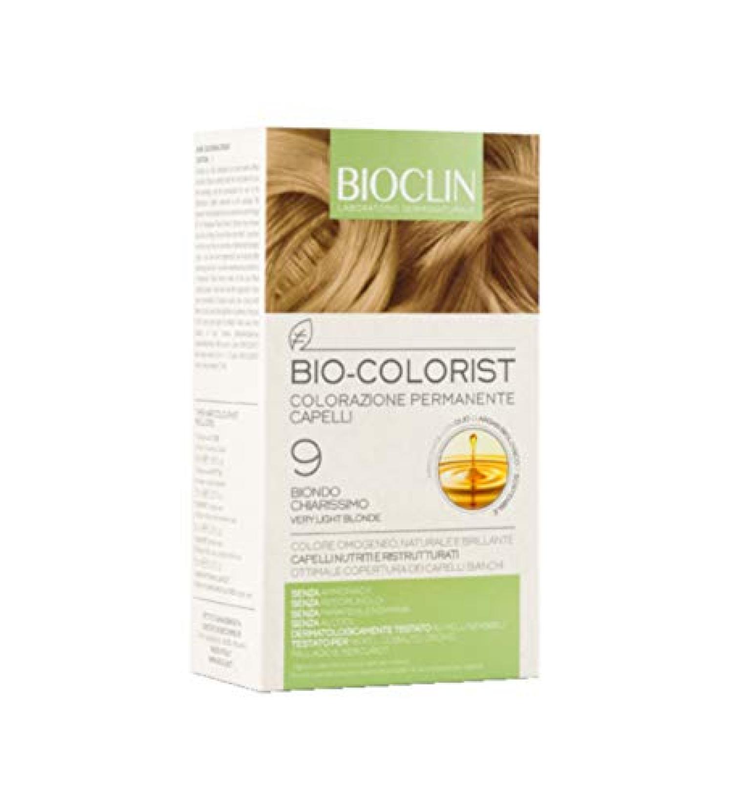 BIOCLIN Bio Colorist Colorazione Permanente Capelli Colore 9 Biondo Chiarissimo