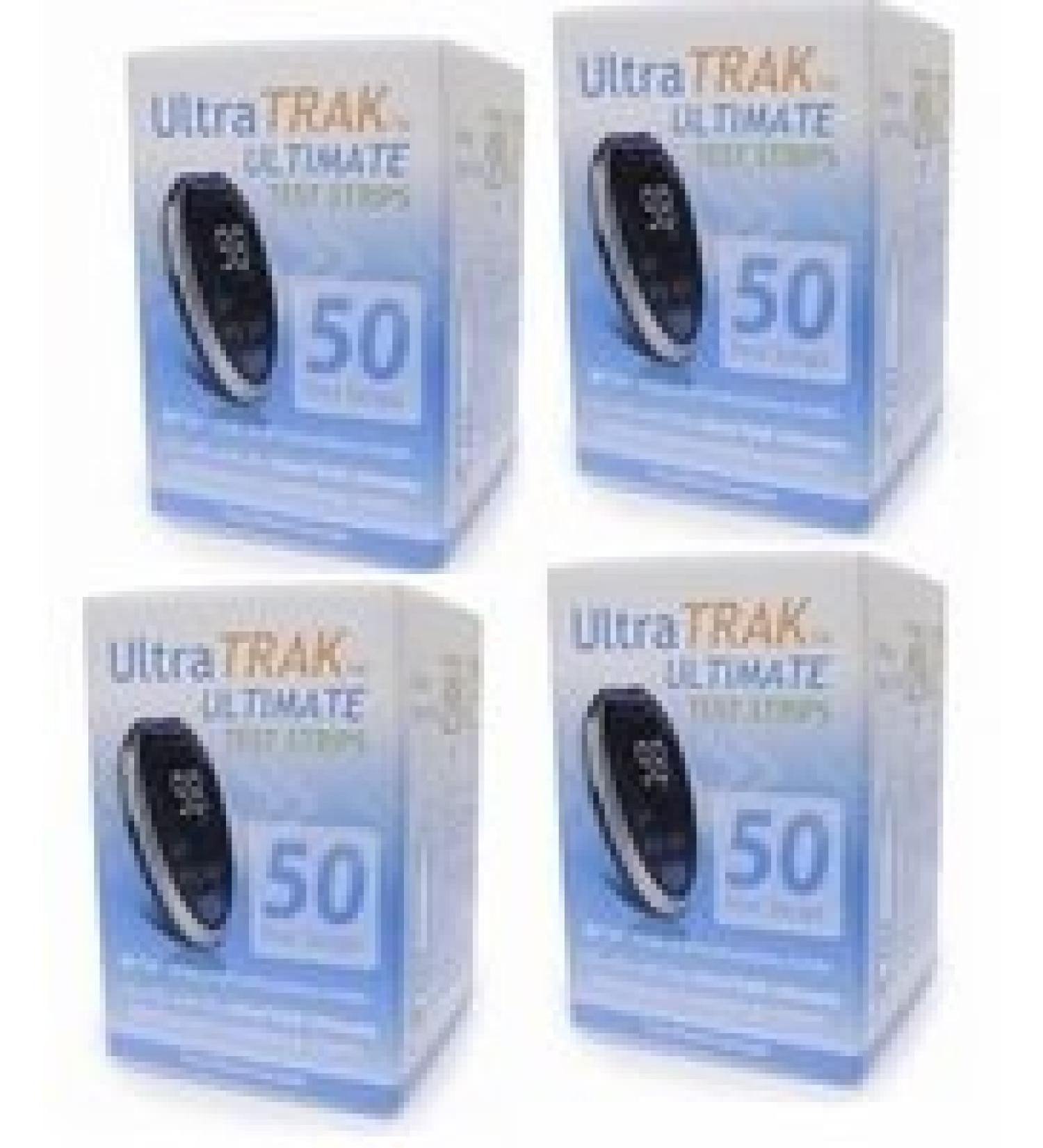 Ultra TRAK Ultimate Test Strips 200 Ct. Bundle (4 Boxes of 50Ct Test Strips   200Ct Total)
