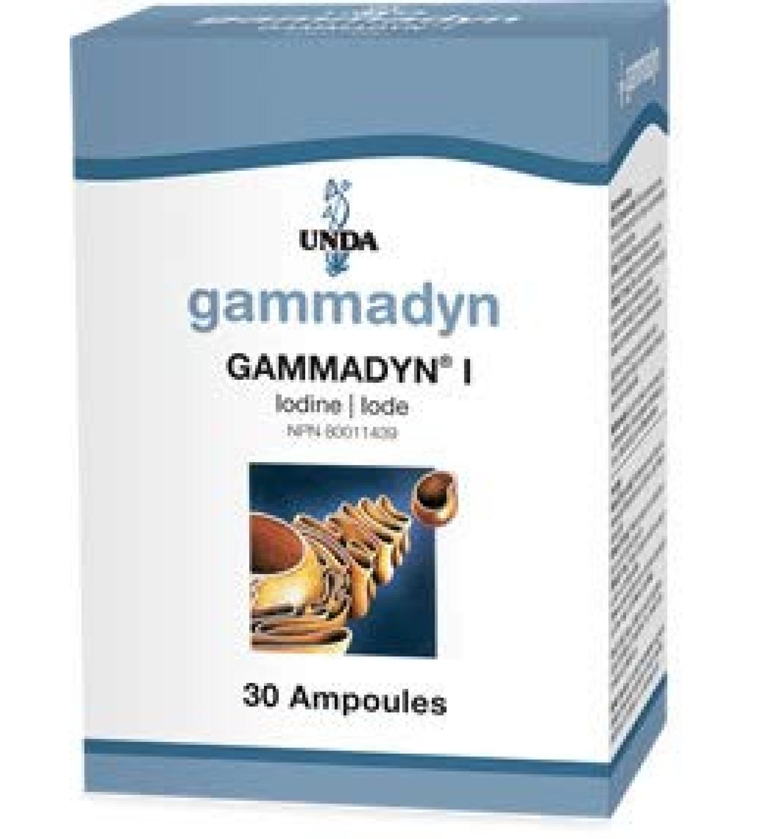 UNDA - GAMMADYN I - Iodine Oligo-Element Supplement - 30 Ampoules - Buy Online on GoSupps.com
