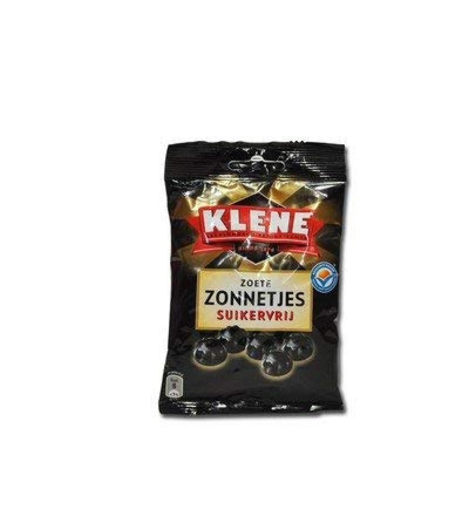 Klene Zoete Zonnetjes Liquorice - Sugarfree - 100g