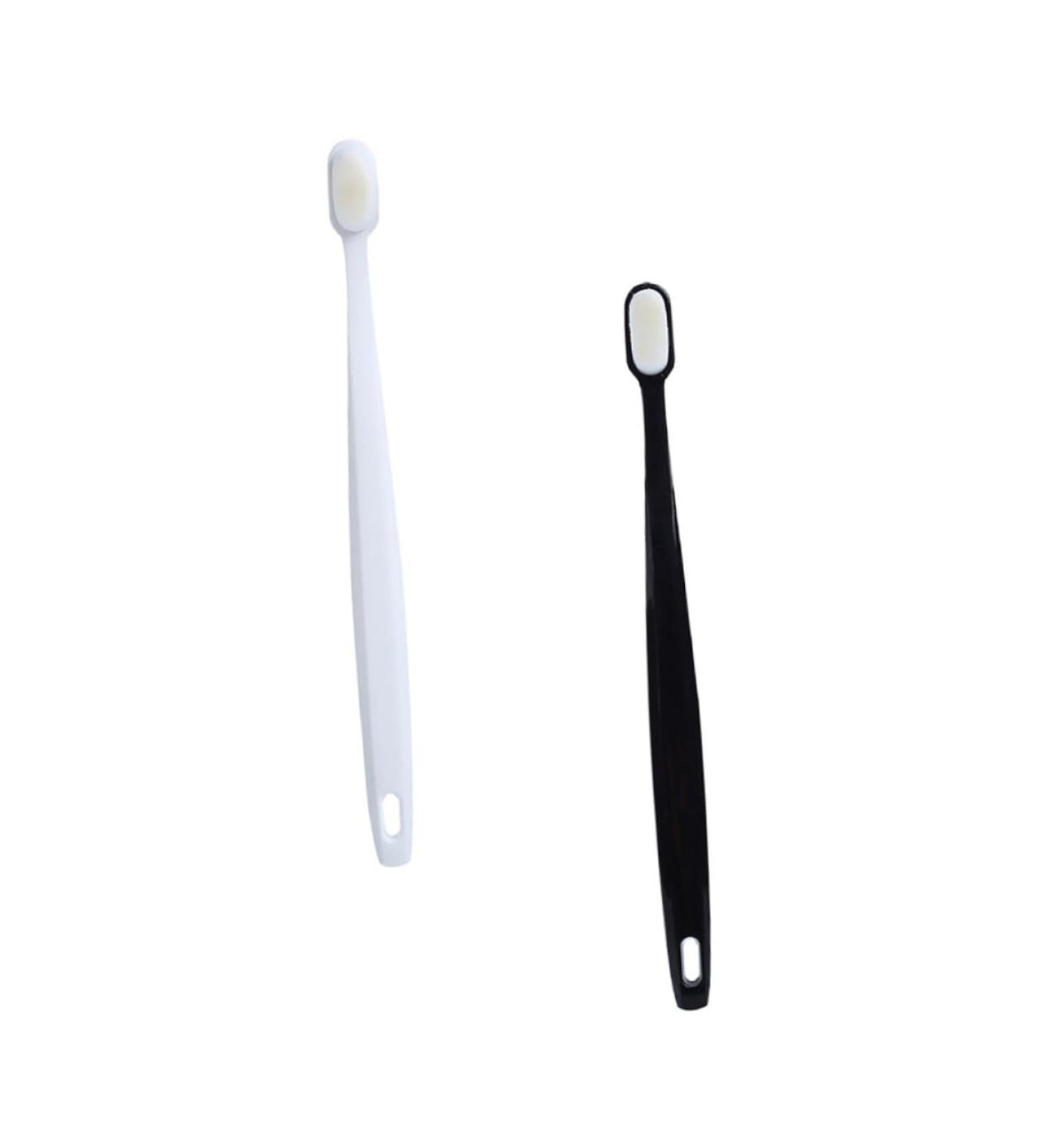 Minkissy Soft Toothbrush Set for Sensitive Gums - Adult Oral Hygiene Couple's Toothbrushes Rubber Fur Bristles International Shipping - Buy Online on GoSupps.com