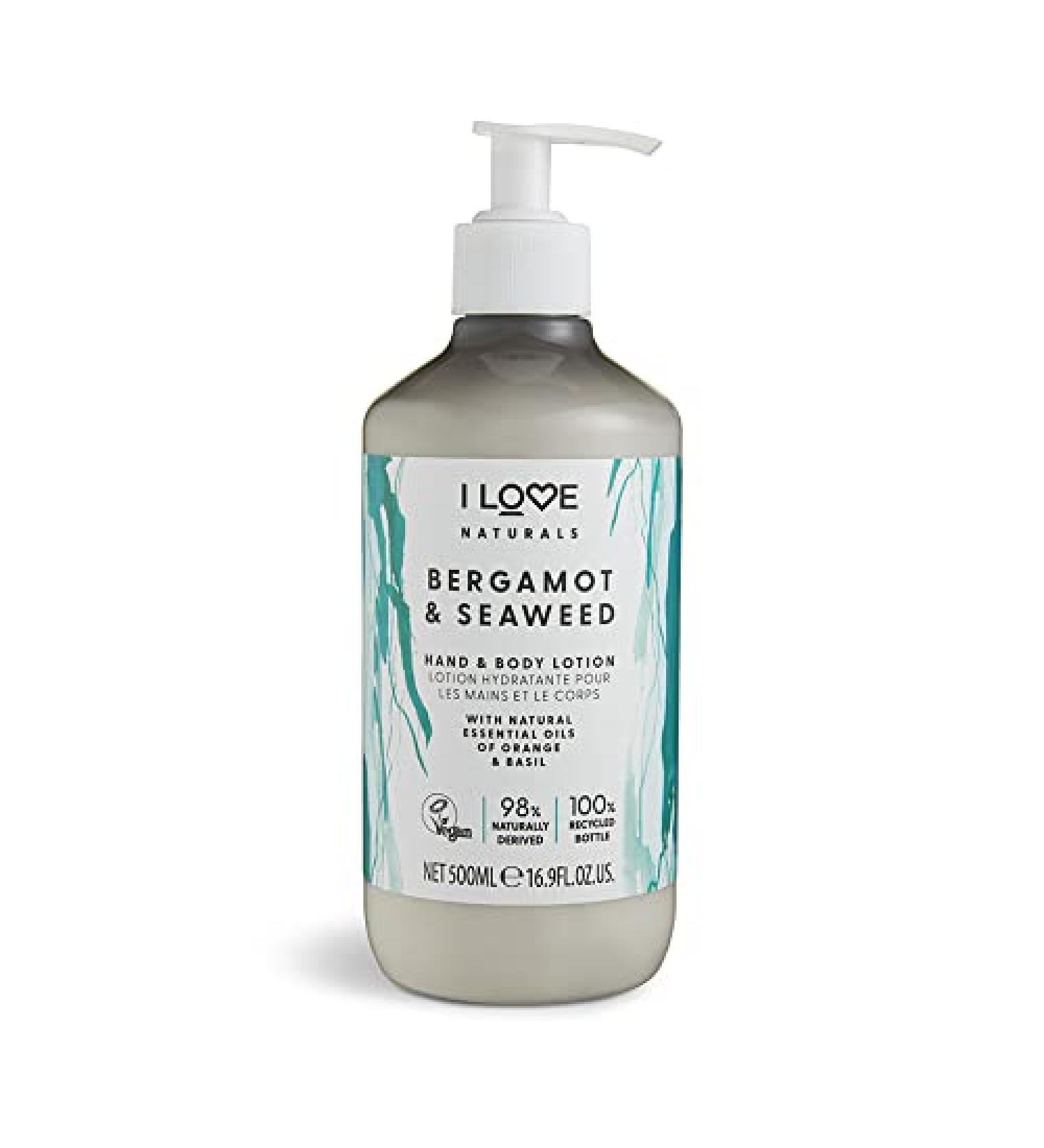 Buy I Love Naturals Bergamot & Seaweed Hand & Body Lotion | Vegan & Eco-Friendly | Essential Oils with Shea Butter - 500ml - Buy Online on GoSupps.com