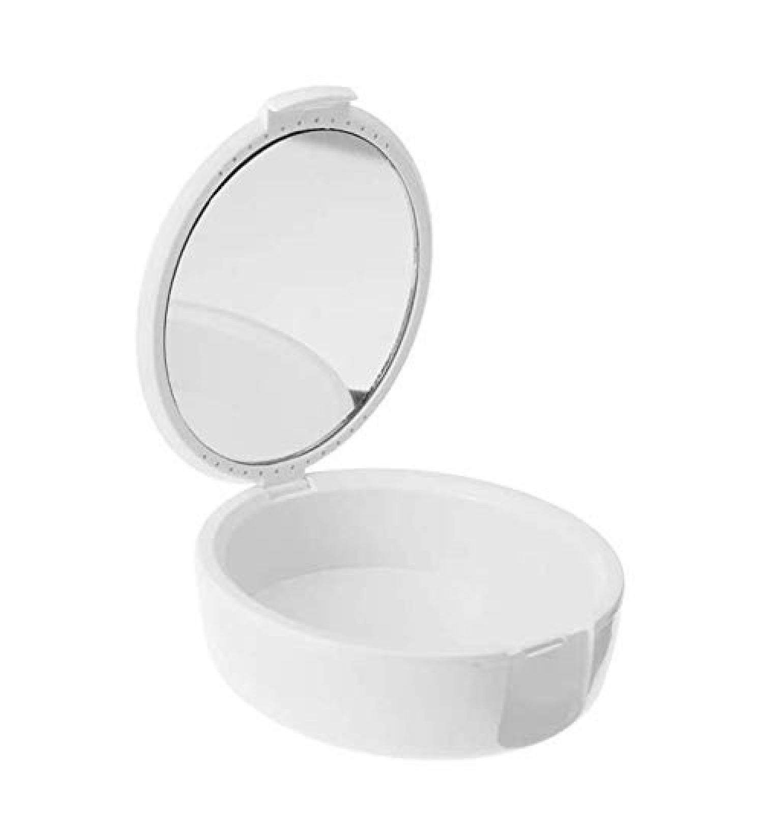 Aeyistry Retainer Case with Mirror - Orthodontic Dental & Mouth Guard Box (White) - Buy Online on GoSupps.com