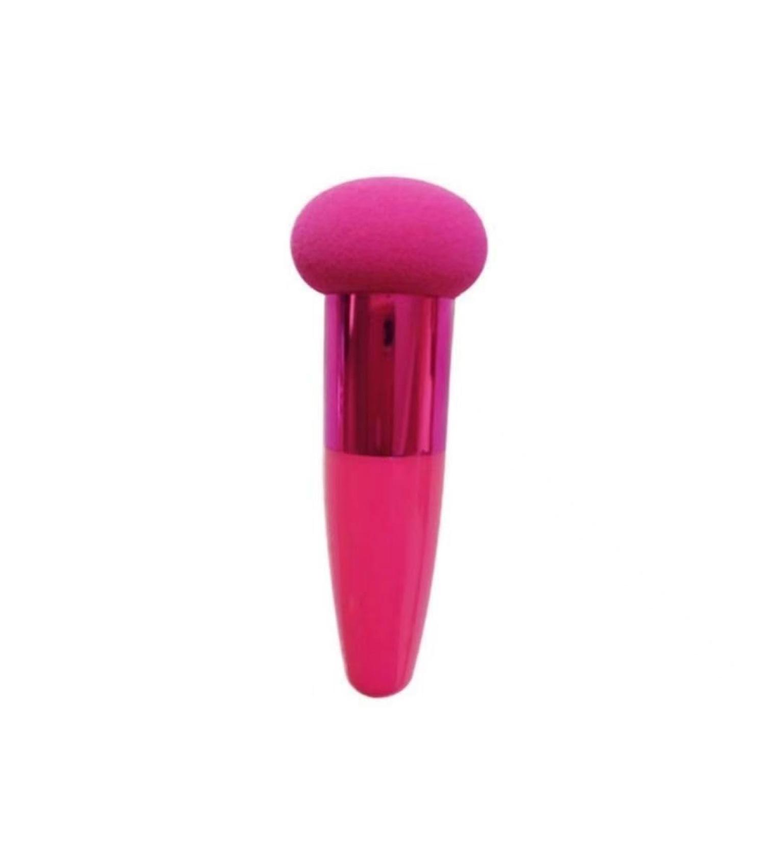 Cosmetic tools small mushroom head powder puff makeup brush latex stick beauty tools beauty pen powder puff female (Color : 2)