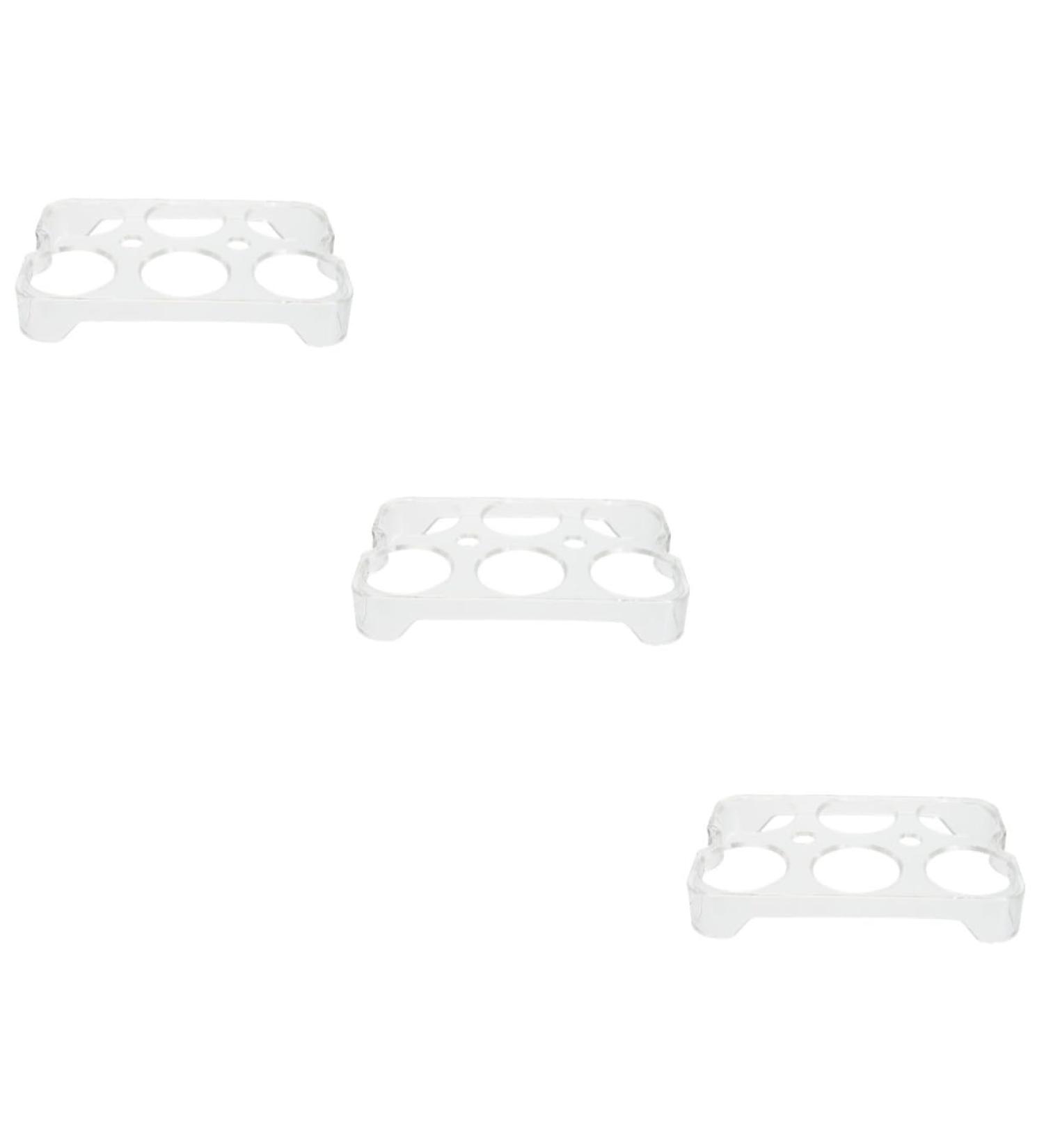 Uonlytech Egg Holder Fridge 3pcs Egg Storage Box Storage Bins Refrigerator Egg Tray Refrigerator Egg Holder Food Container Box - Buy Online on GoSupps.com
