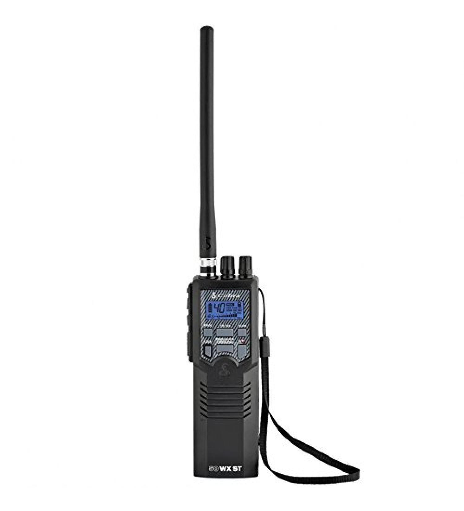 Cobra HH50WXST Handheld CB Radio with NOAA Alerts - 40 Channels, Earphone Jack, 4W Output - Black - Buy Online on GoSupps.com