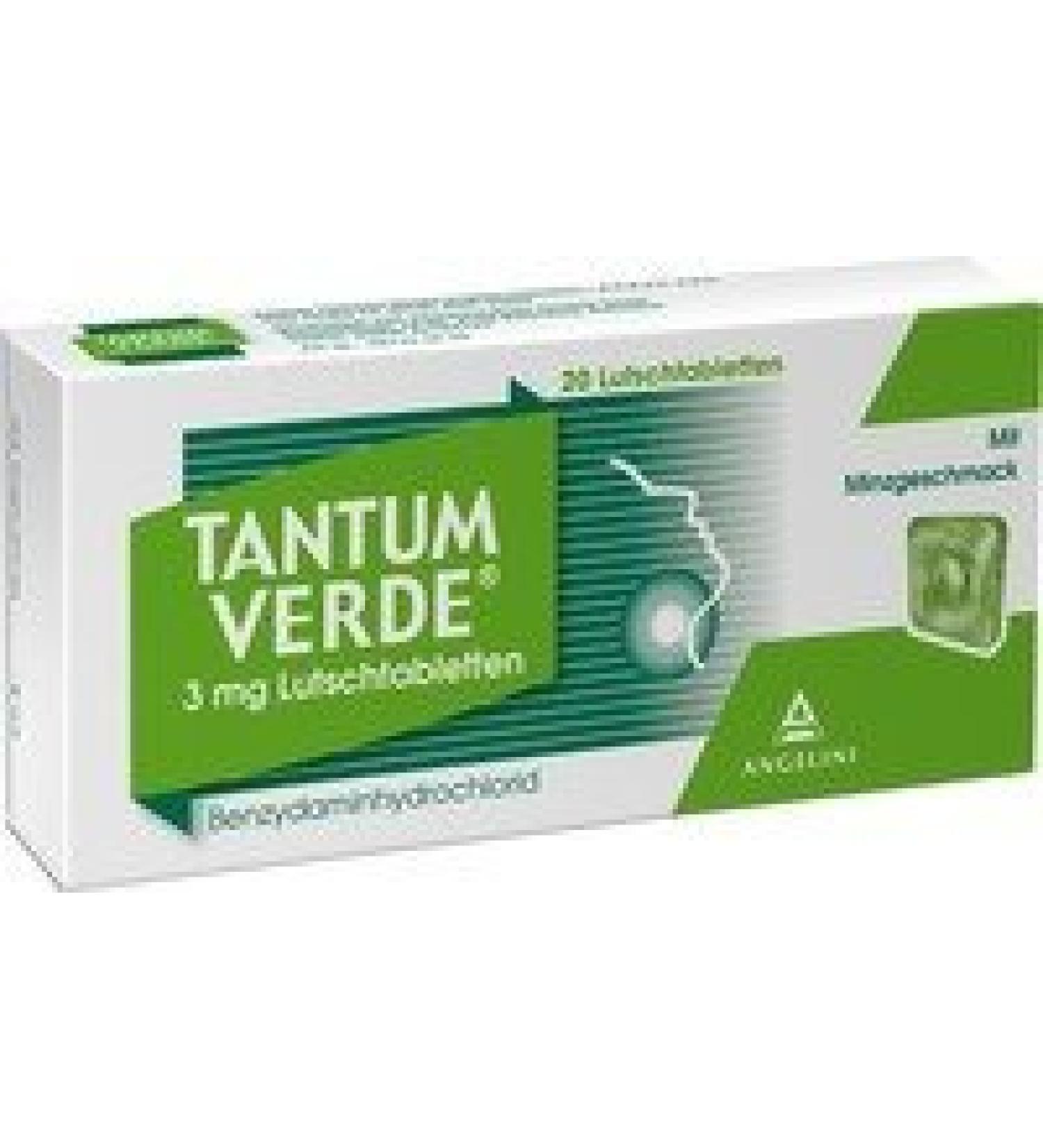 TANTUM VERDE 3 mg Lozenges Pack of 20 by Csc Pharmaceuticals Ha
