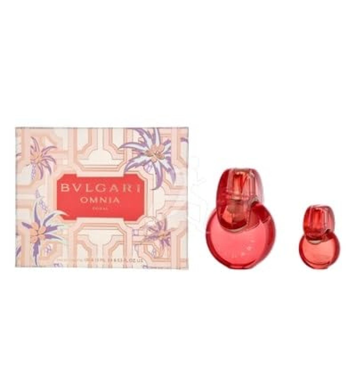BVLGARI Omnia Coral Spring Giftset for Women - Edt Spray 3.4 oz + 0.5 oz Spray - Elegant Perfume for Women - Luxurious Fragrance Set - Buy Online on GoSupps.com