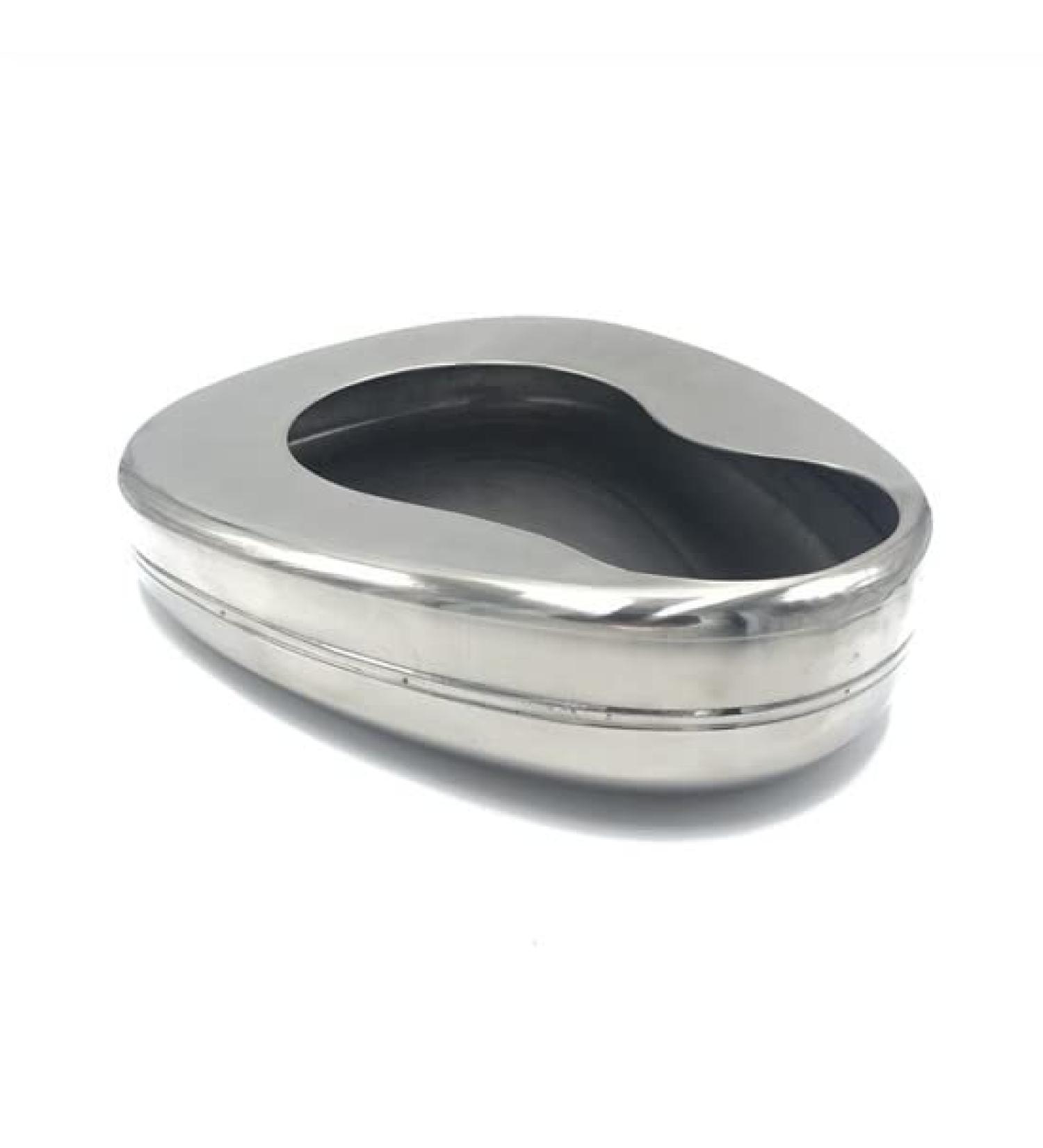 Western Tools Heavy Duty Bedpan Stainless Steel for Women Men Elderly Female Male Bedridden Patient Hospital Home Bed Pan Emergency Device