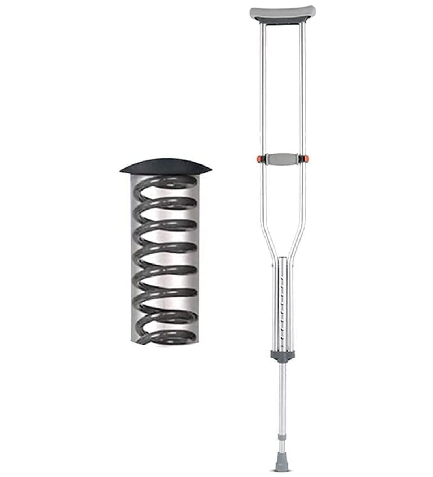 Crutch Underarm Crutches Crutches Elderly Elderly Cane Telescopic Walking Stick-Slip Disabled Family Bathing in Sunlight - Buy Online on GoSupps.com
