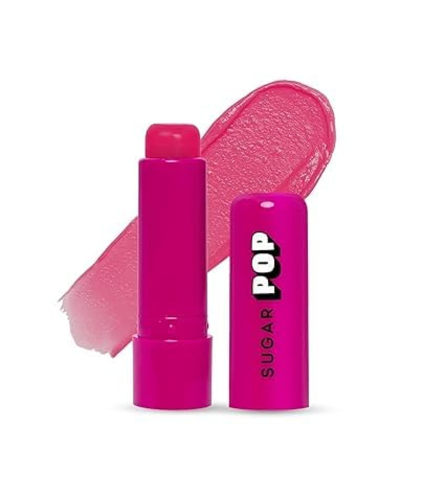 Strawberry Tinted Lip Balm - Hydrating Castor Oil Formula with UV Protection | 4.5g | 1 Count - Buy Online on GoSupps.com