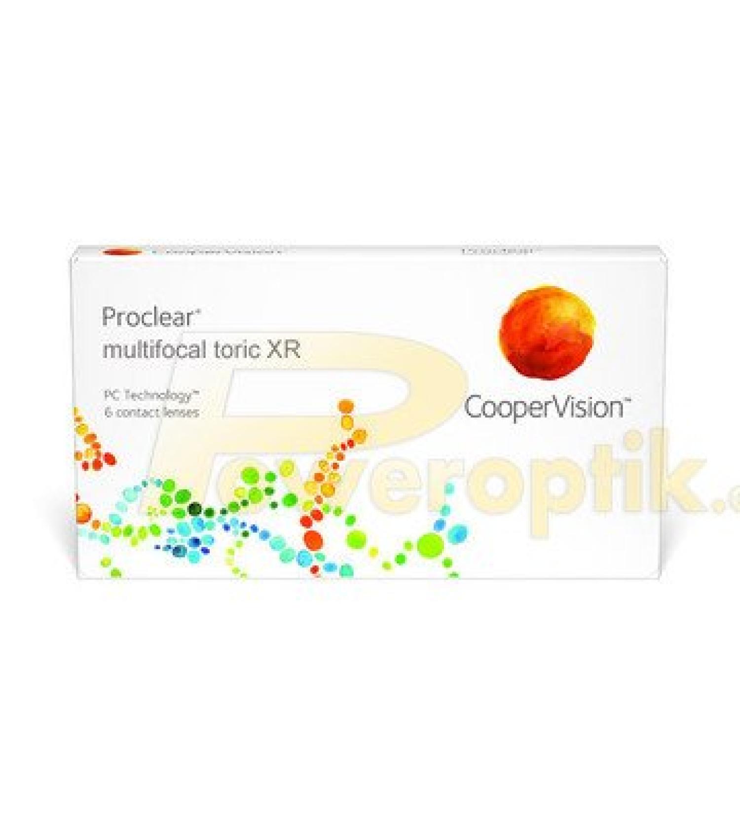 Proclear Multifocal Type N Toric XR (dioptria: -06.50 / Radius: 8.8 / axis: 20 / Cylinder: -1.25 / Addition: 2.5 / diameter: 14.4)