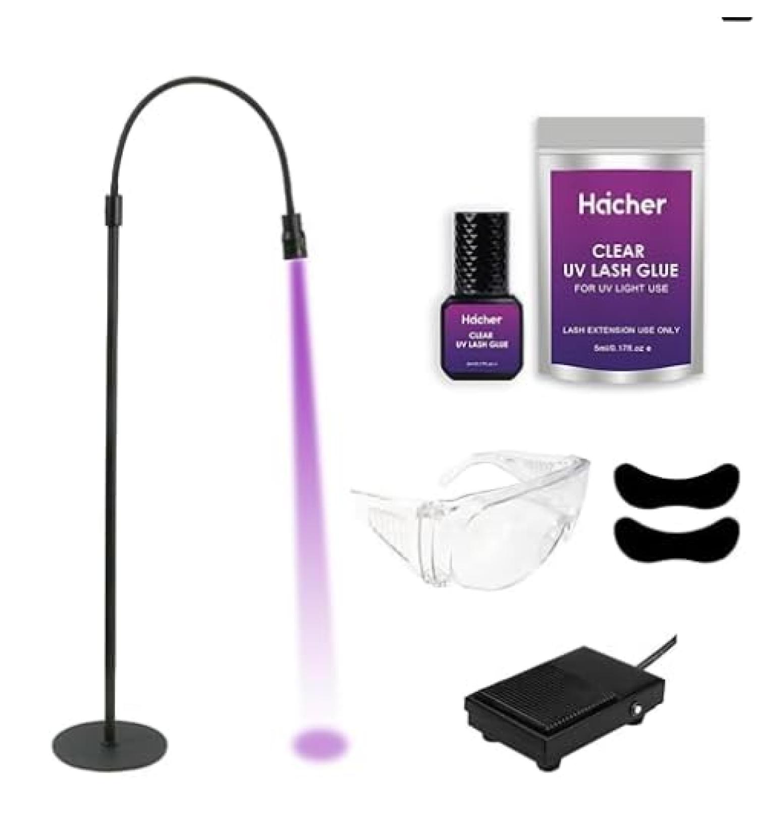 UV Lash Glue System & UV Lash Lamp Light for Lash Extensions | Featuring Foot Pedal | Fast International Shipping - Buy Online on GoSupps.com