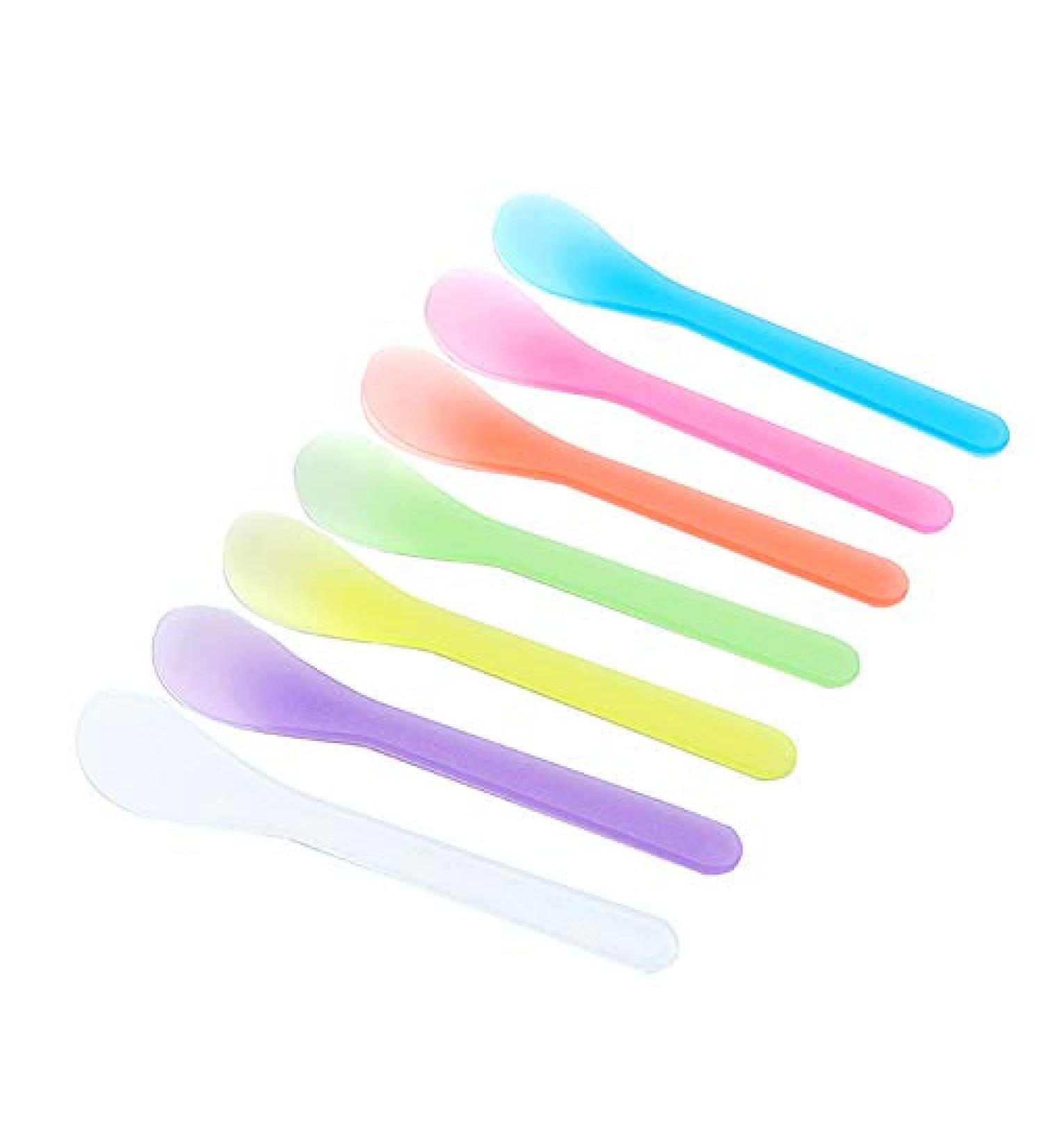 100 Pcs Cosmetic Mask Mixing Spoon Spatulas Set for DIY Facial Masks - Tvoip - Buy Online on GoSupps.com