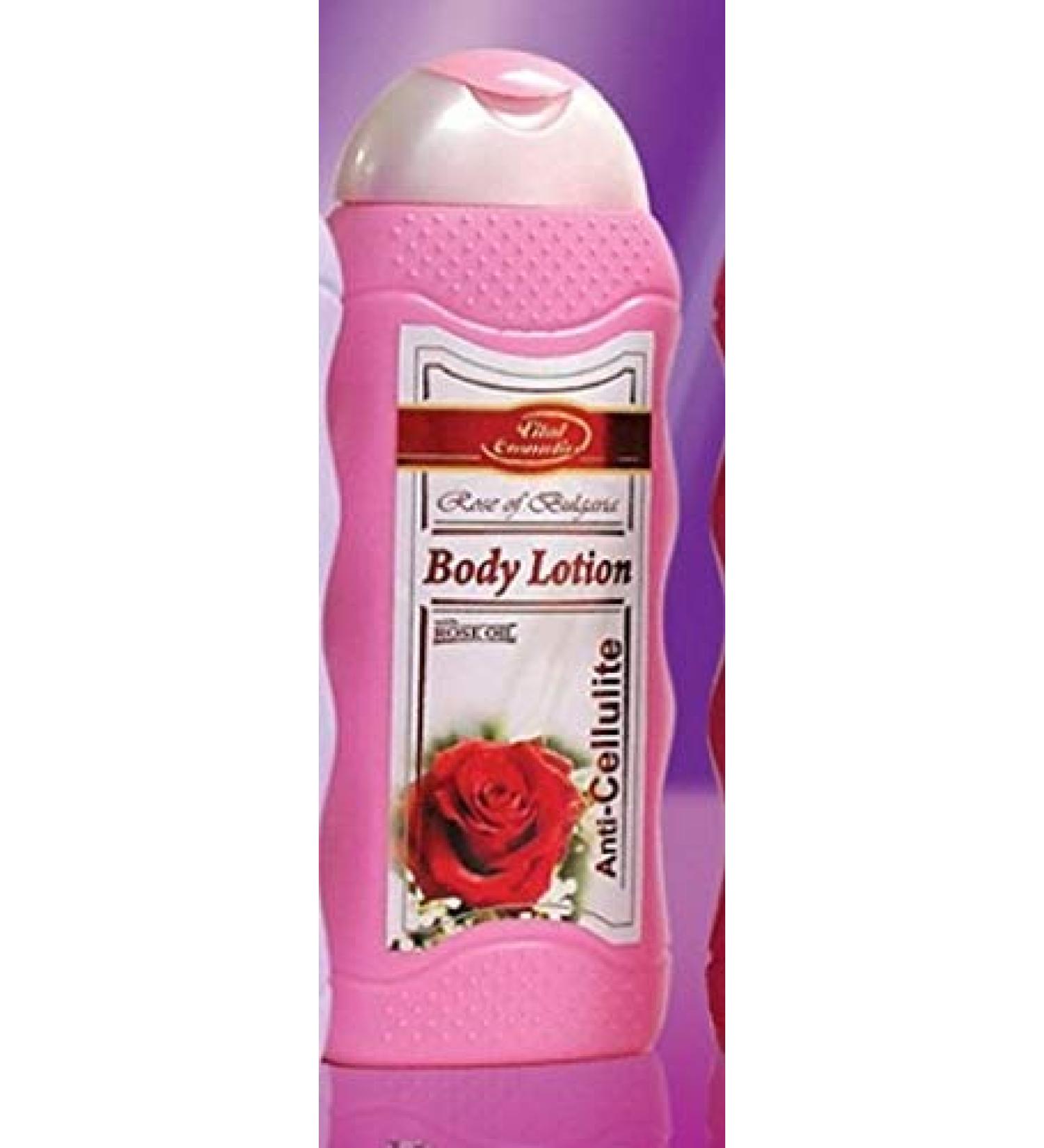 Body Lotion Rose of Bulgaria with Rose Oil Anti Cellulite Damaszena