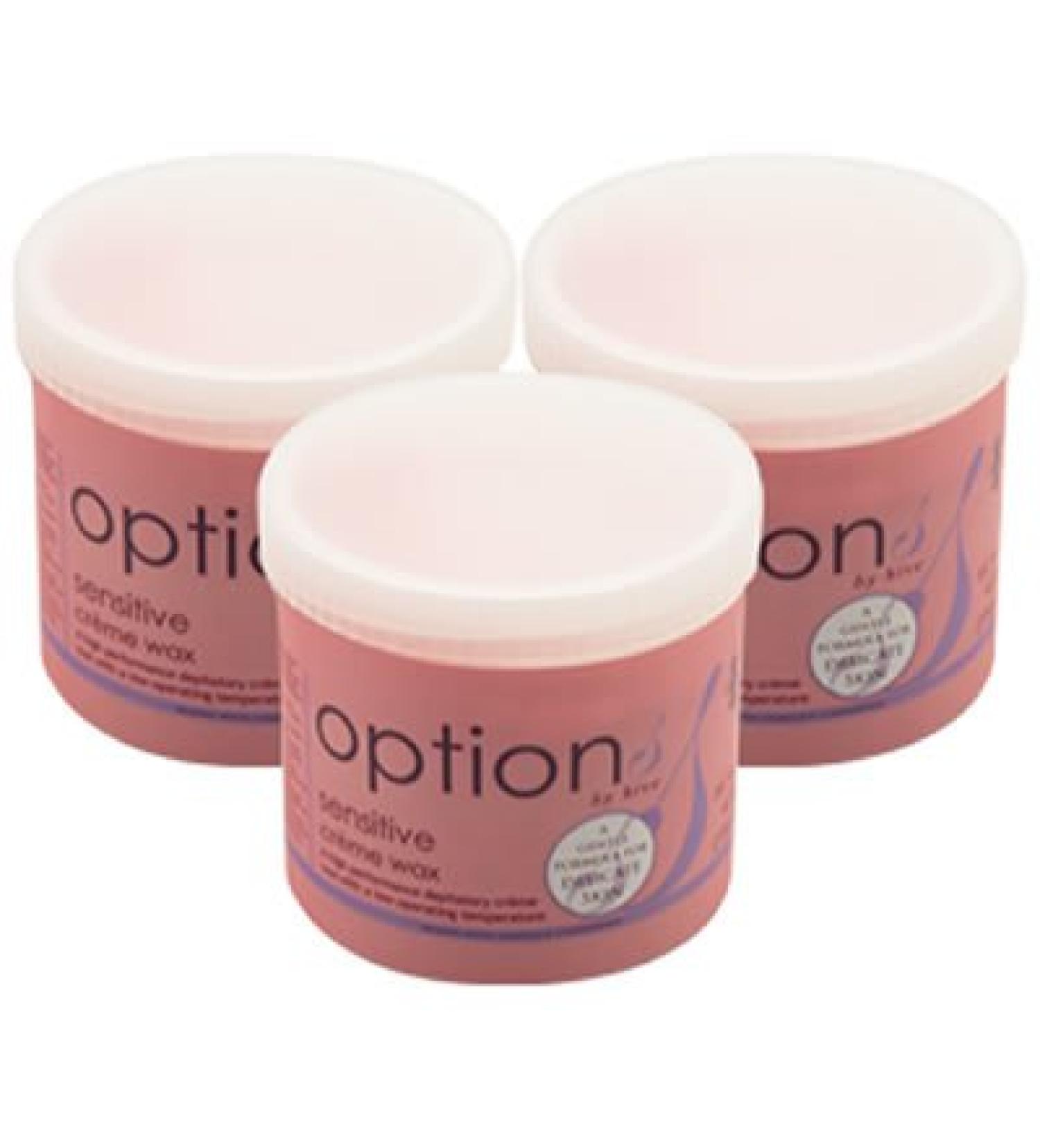 Options Sensitive Creme Wax 3x425 g by Hive