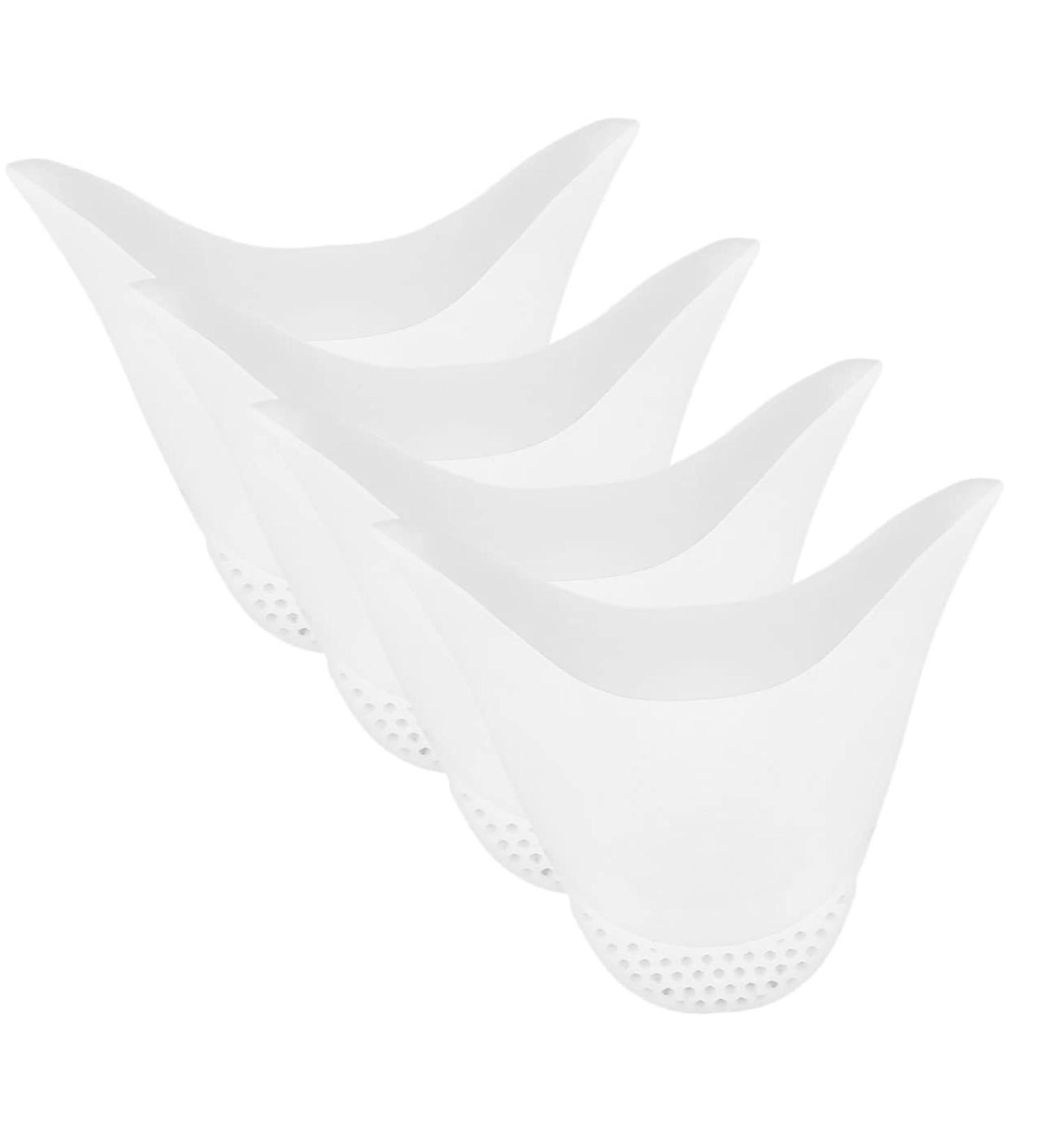 2 Pairs White Heel Protectors Pillow for High Heels | Dance Mat Sebs Heel Pads Toe Covers | Women's Pointed Shoes Toe Protectors - Buy Online on GoSupps.com