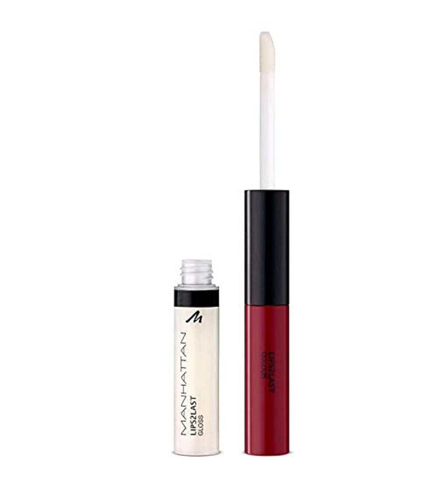 Buy Manhattan Lips2Last Charming Berry 48L - 2-in-1 Lip Colour & Gloss | 8ml - International Shipping Available - Buy Online on GoSupps.com