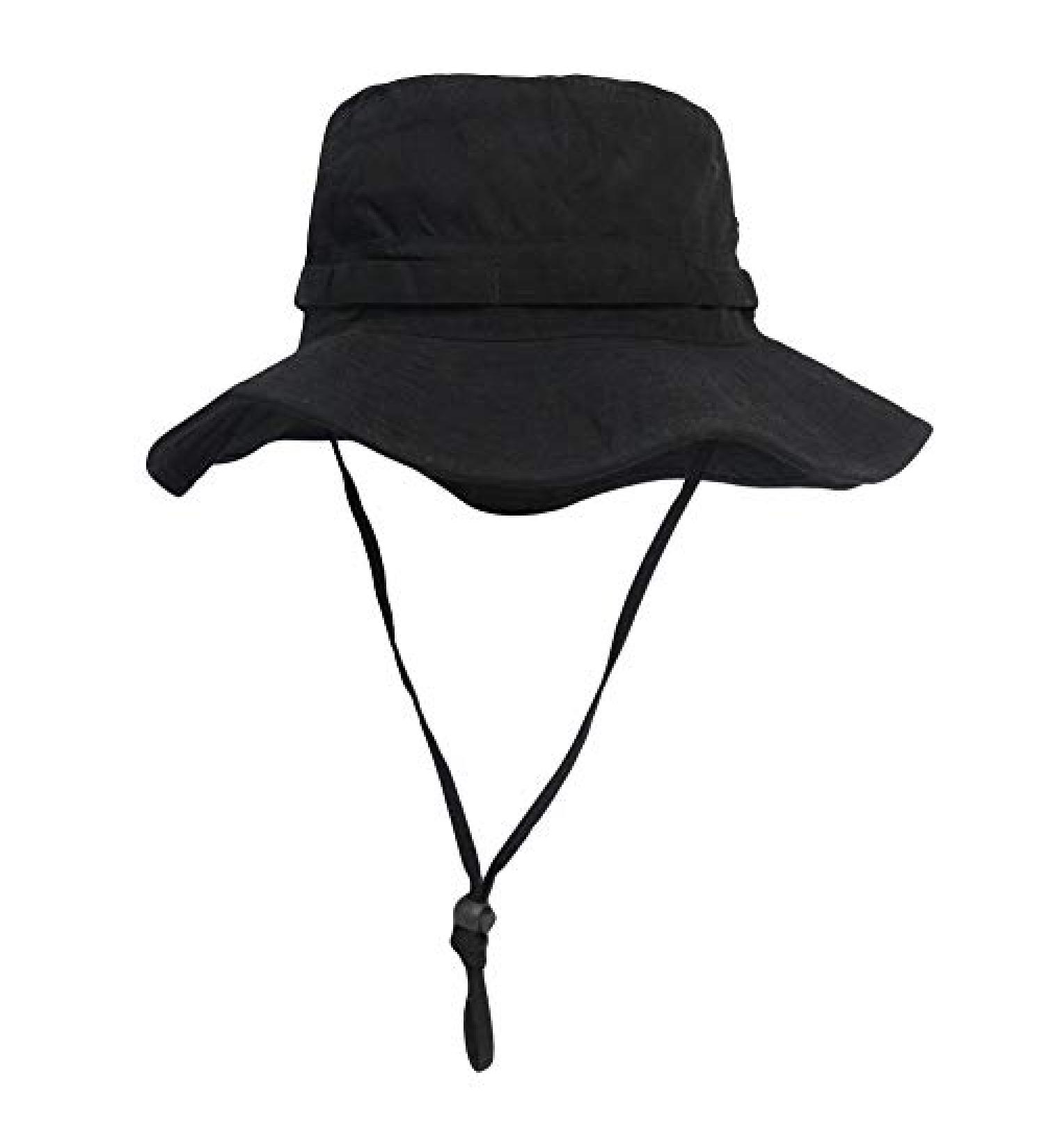 Phaiy Wide Brim UV Protection Bucket Hat - Black | Outdoor Boonie Hat for Men and Women - Buy Online on GoSupps.com