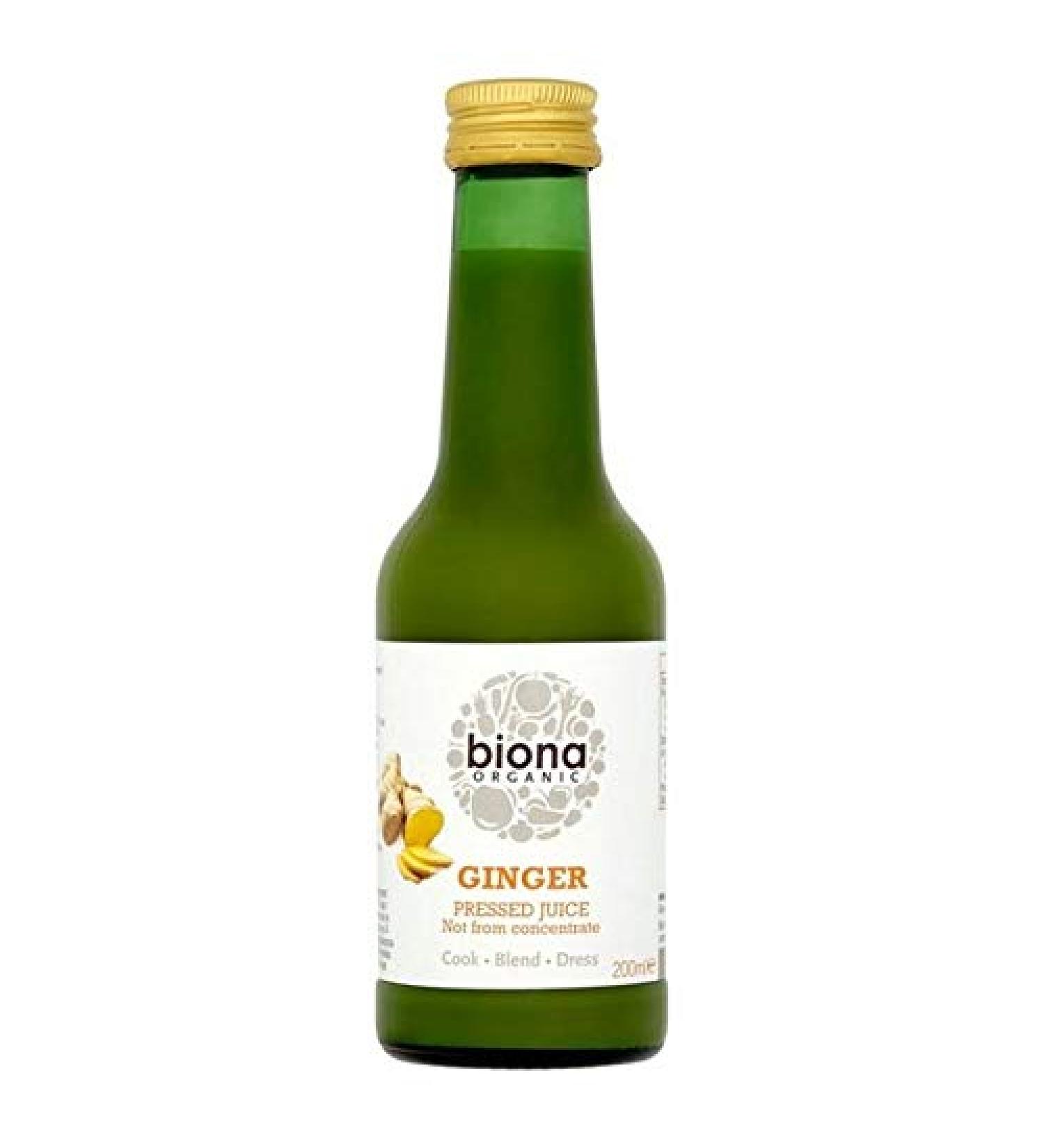6X Biona Organic Ginger Juice 200ml