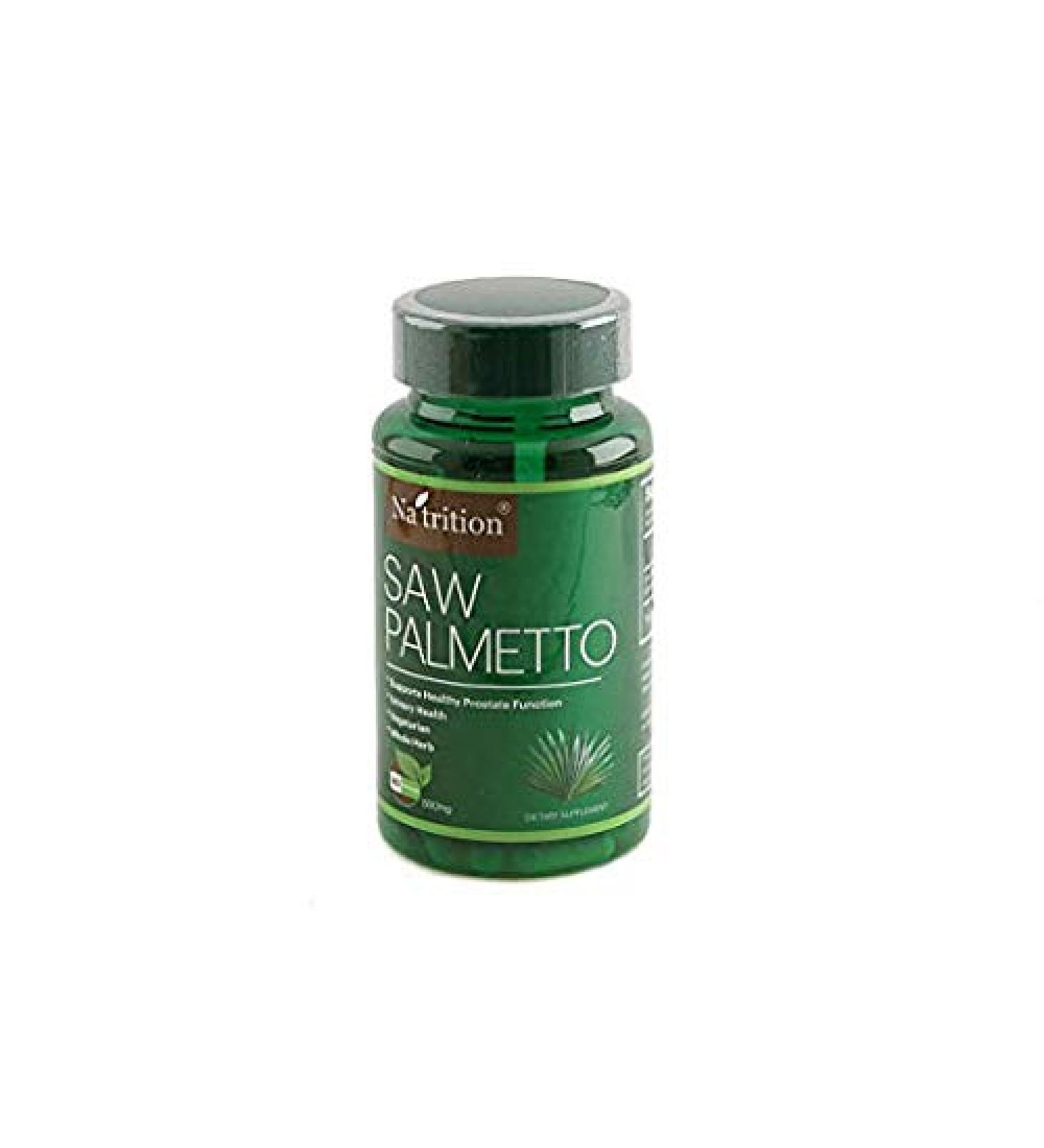 Saw Palmetto Herbal Supplements & Prostate Health - Prostate Support Formula Reducing Frequent Urination Supports DHT Blocker and Prevent Hair Loss 80 Easy Swallow Capsules per Bottle