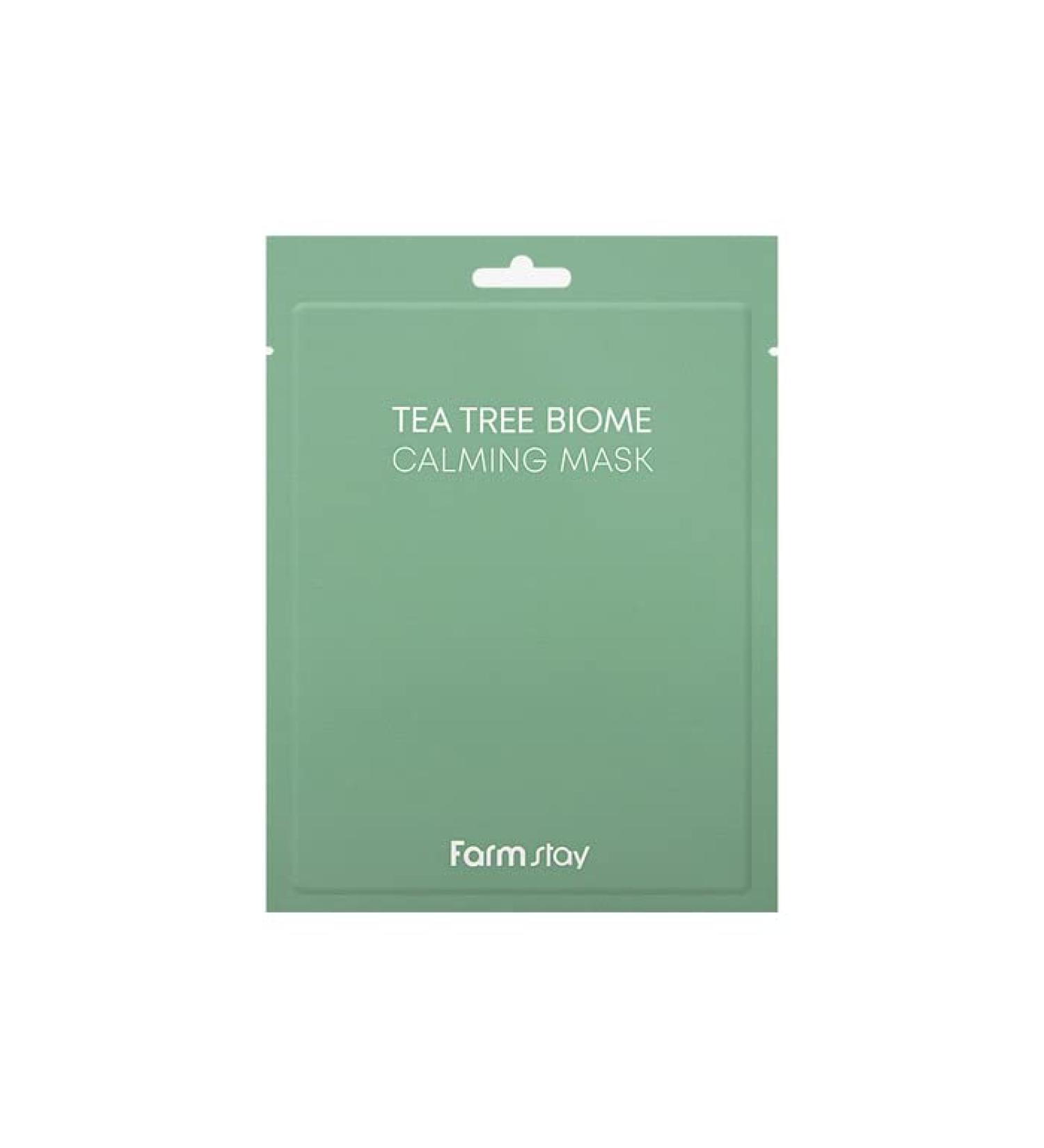 Farmstay Tea Tree Biome Calming Mask - 10 Sheets (25ml each) - Buy Online on GoSupps.com